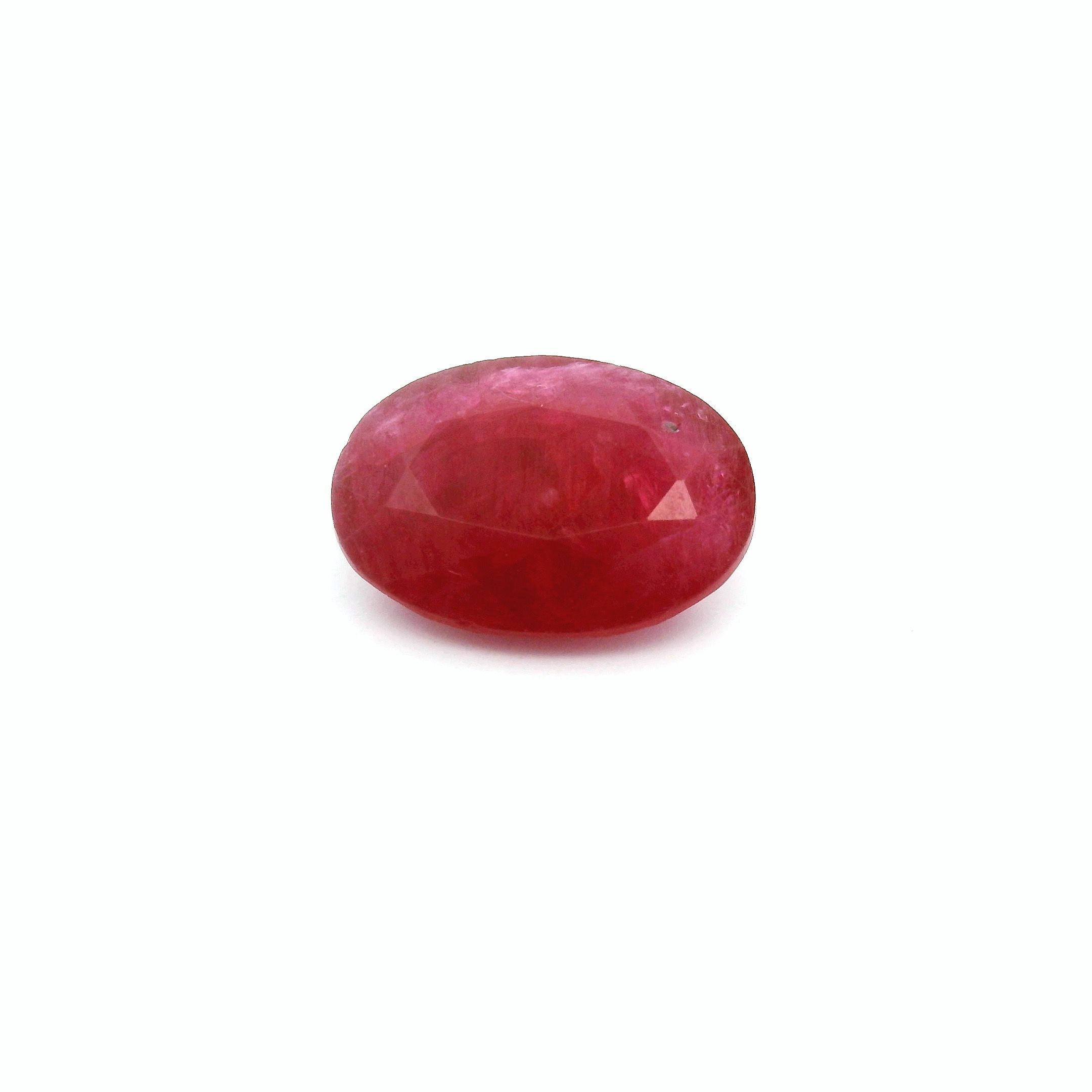 2.30 ct Oval Red Natural Ruby