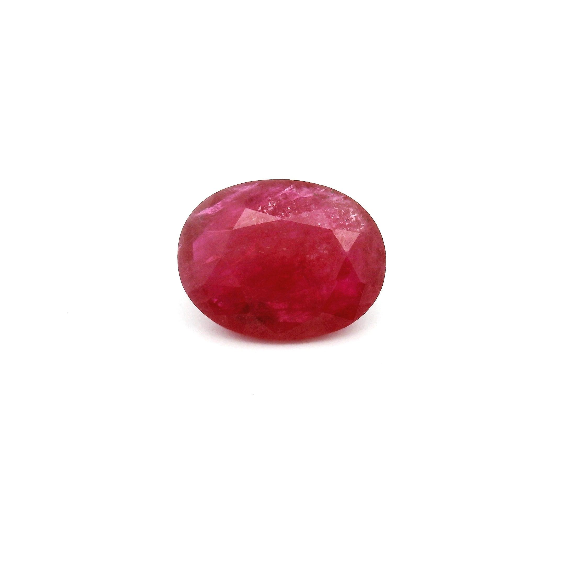 1.98 ct Oval Red Natural Ruby