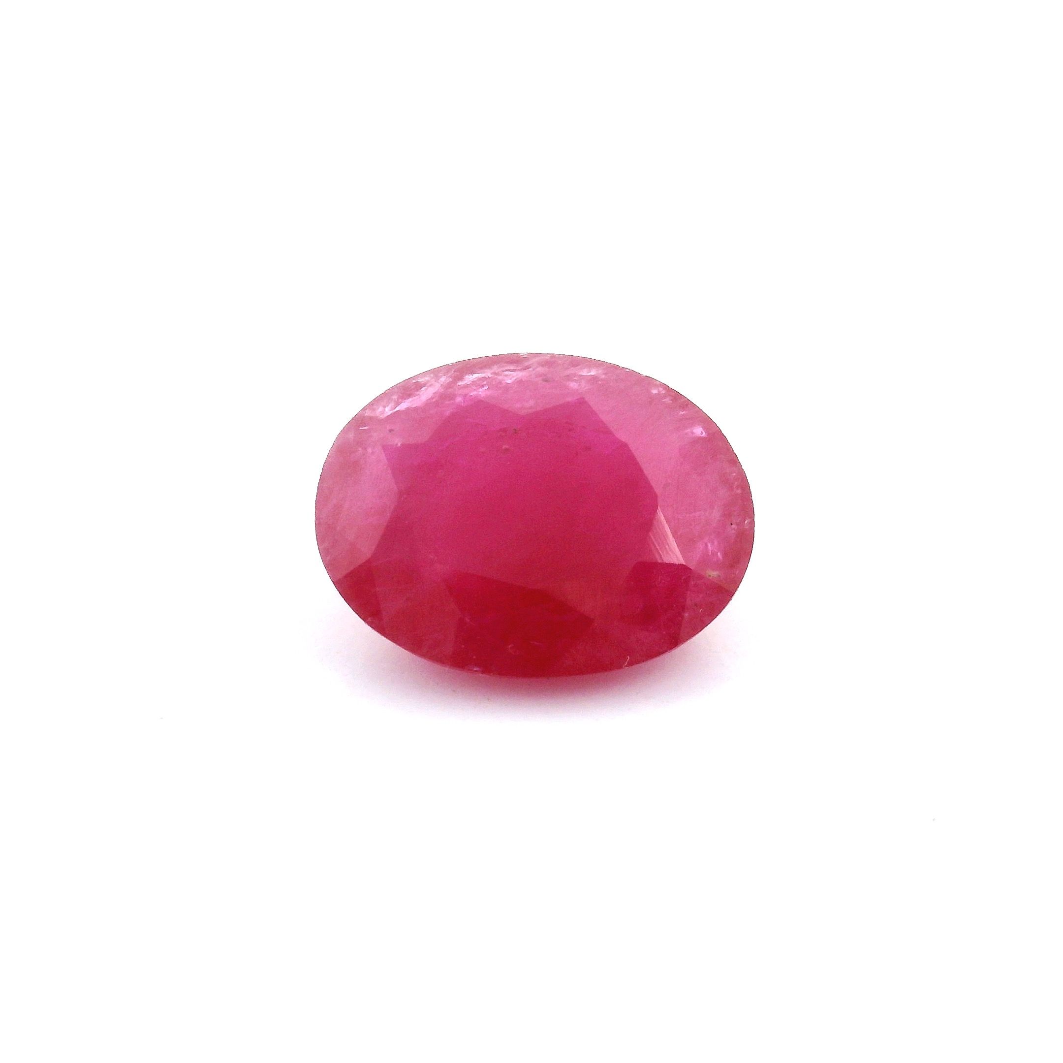 2.84 ct Oval Red Natural Ruby