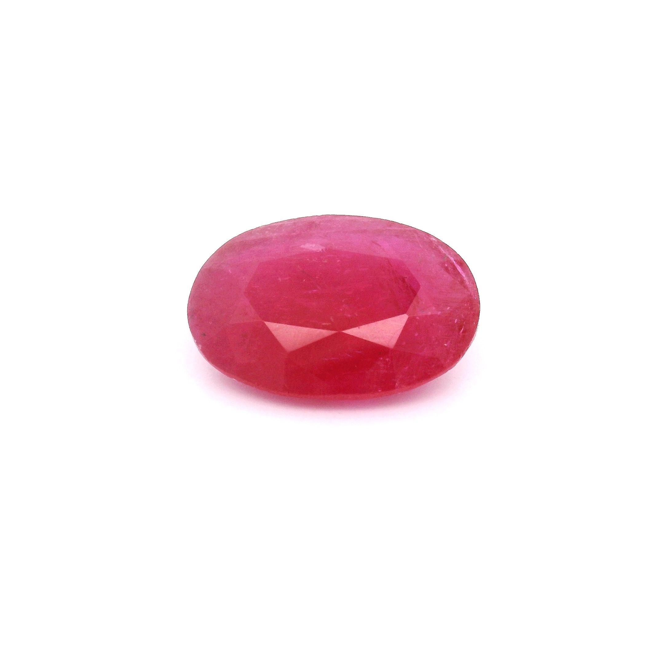 2.99 ct Oval Red Natural Ruby