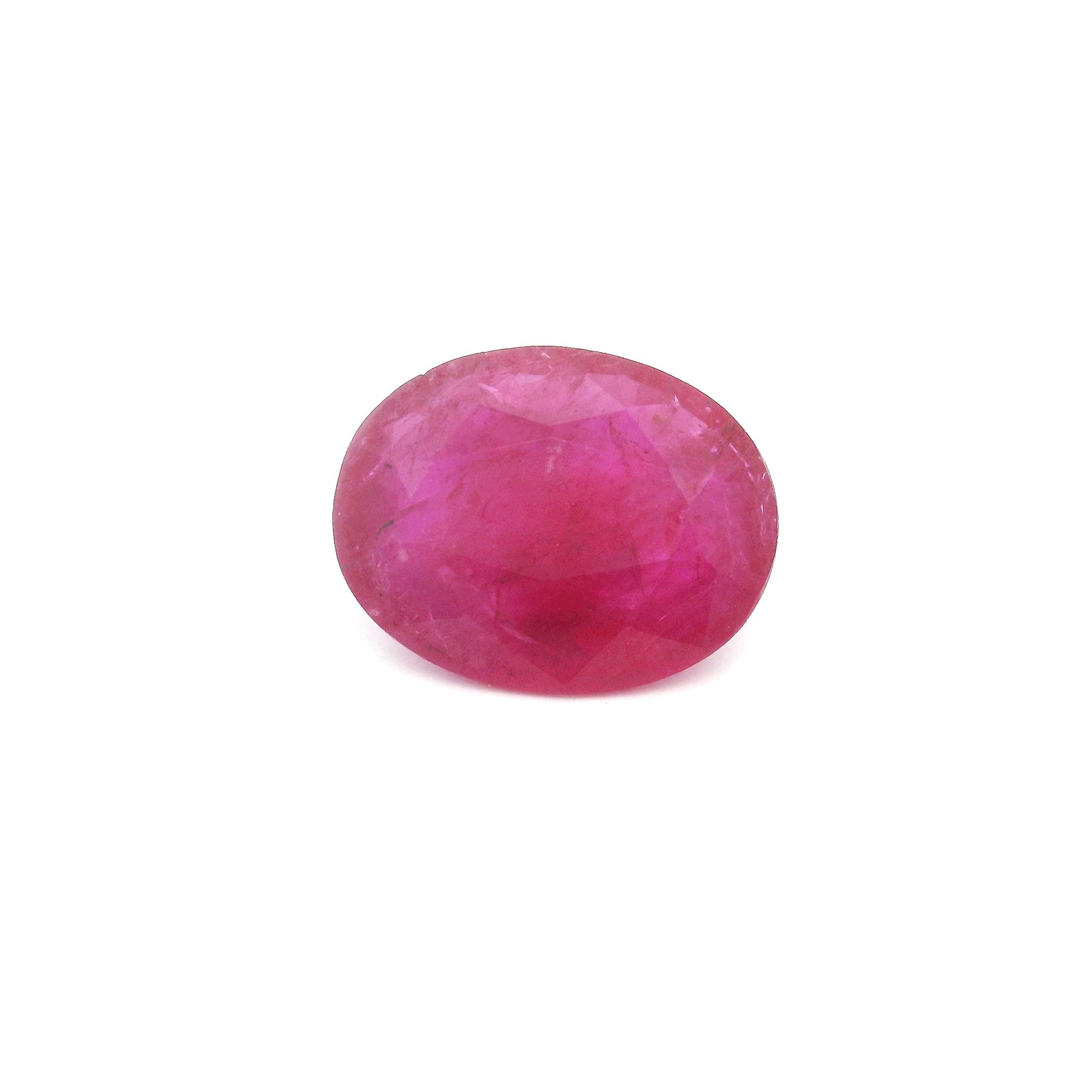2.63 ct Oval Red Natural Ruby