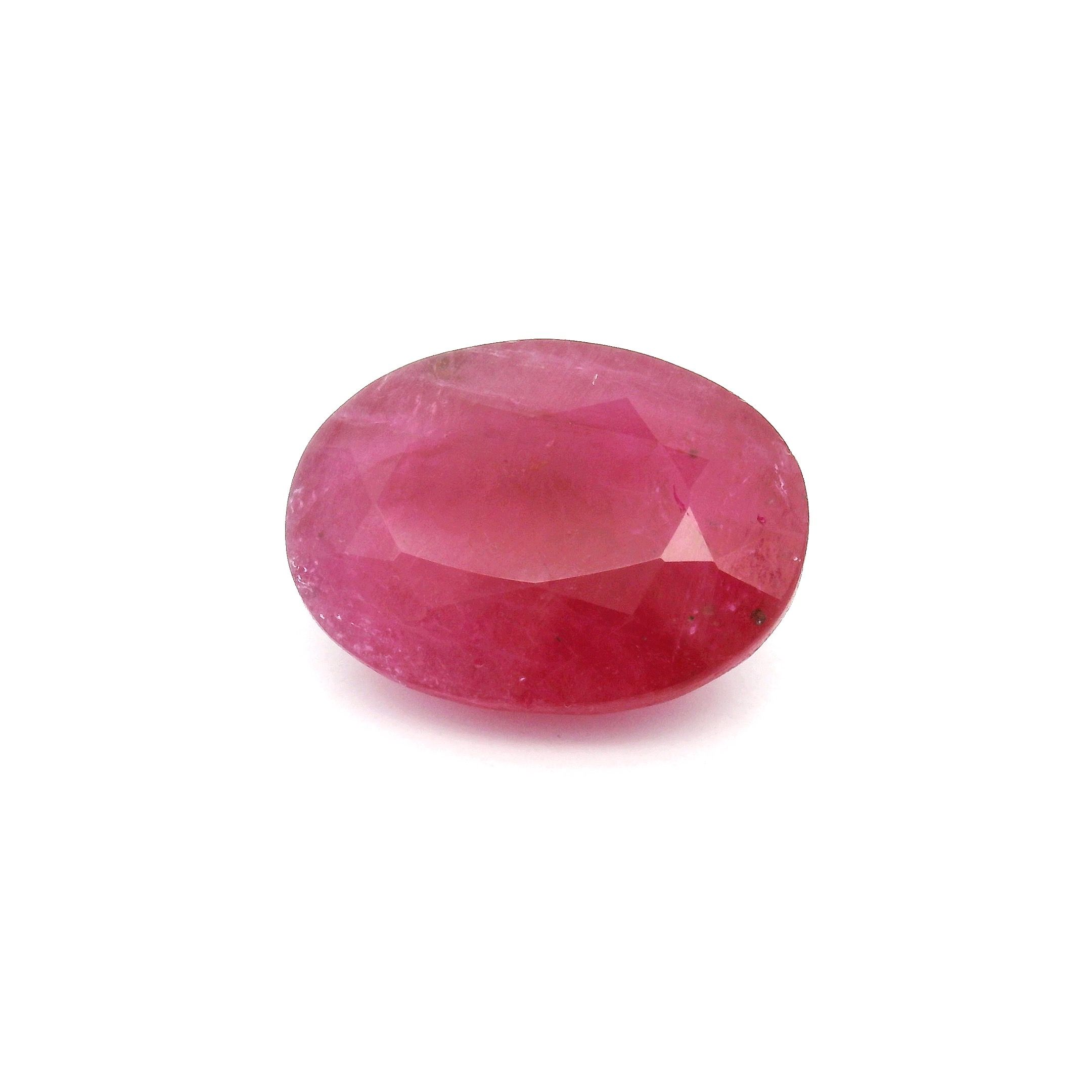 5.00 ct Oval Red Natural Ruby