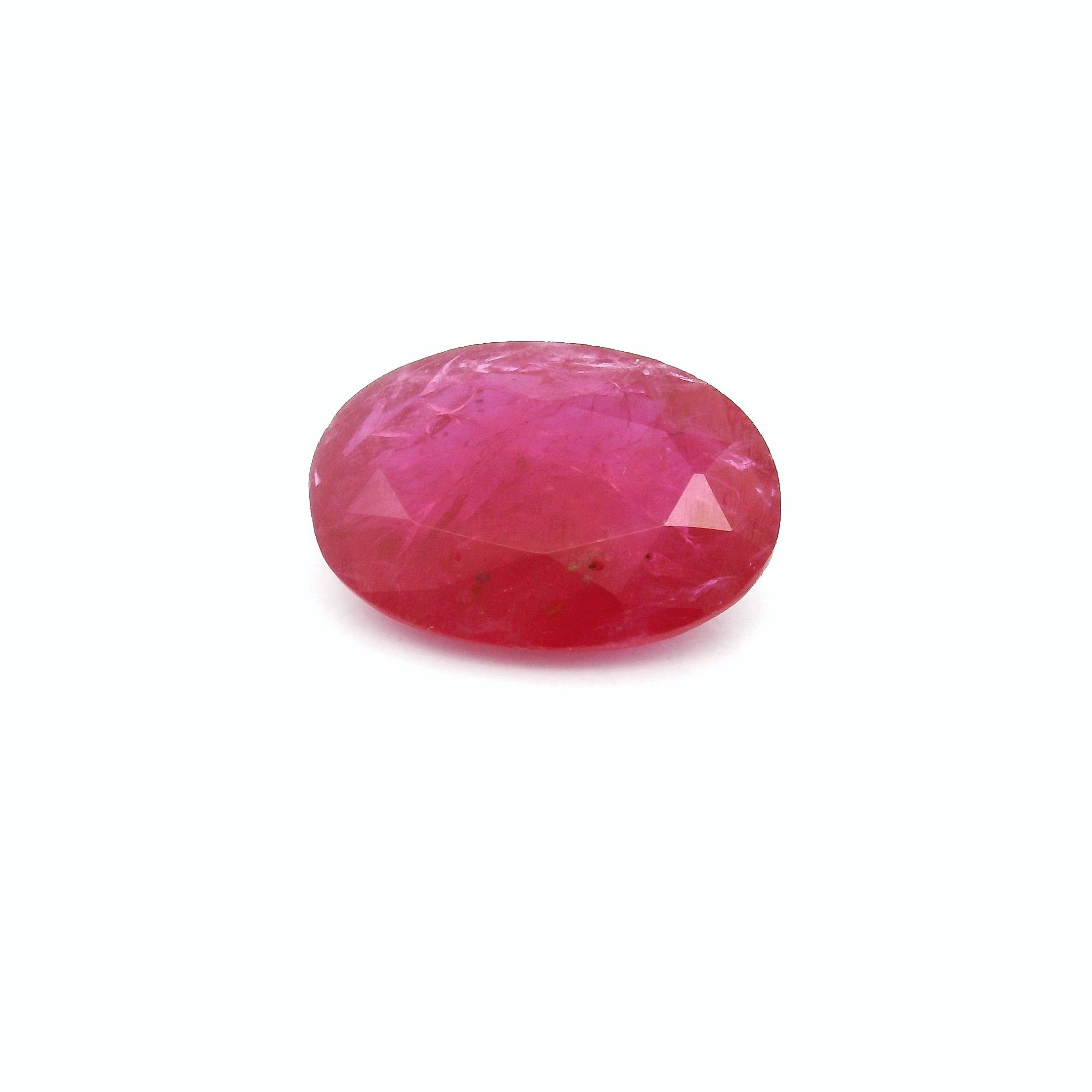 2.58 ct Oval Red Natural Ruby
