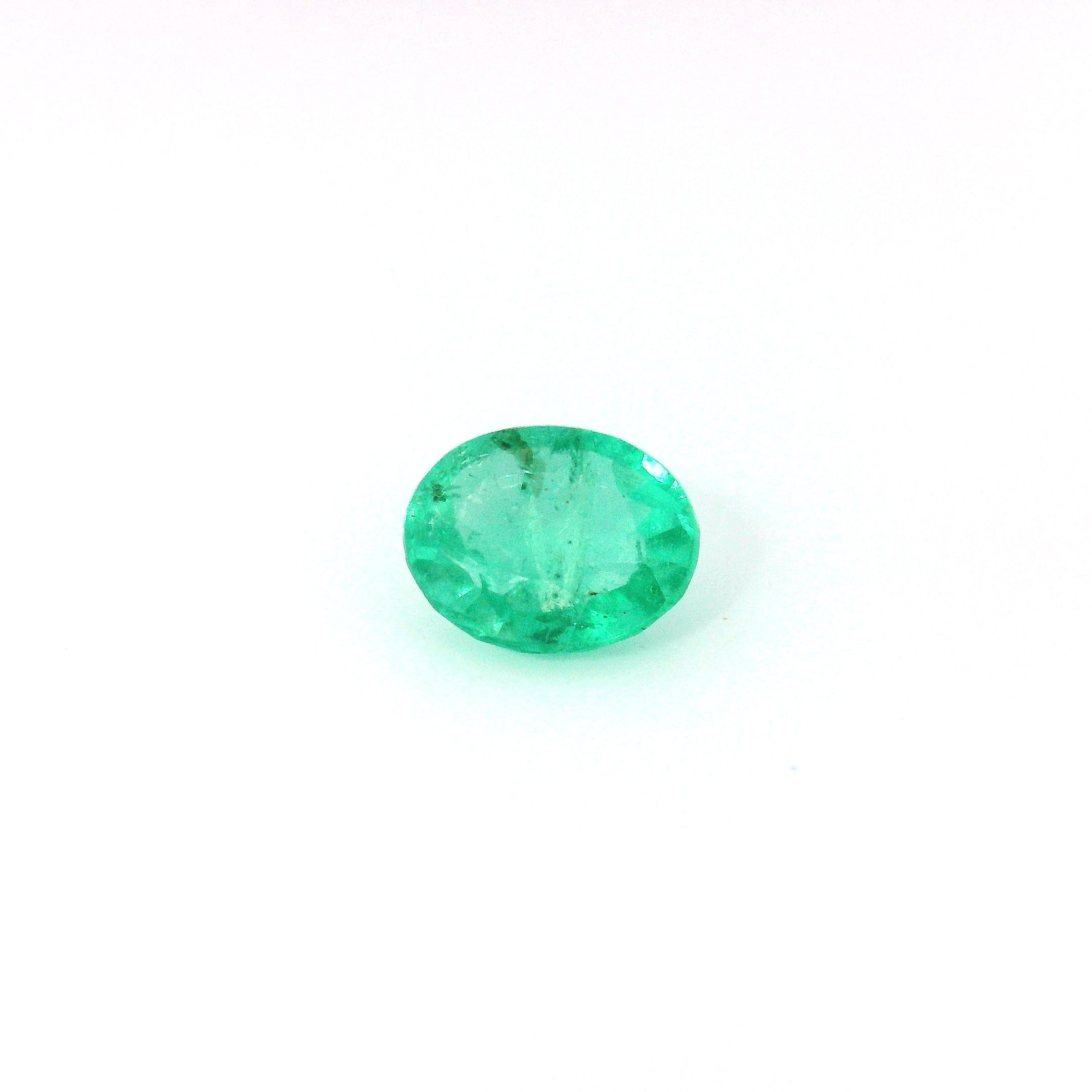 0.80 ct Oval Green Natural Emerald