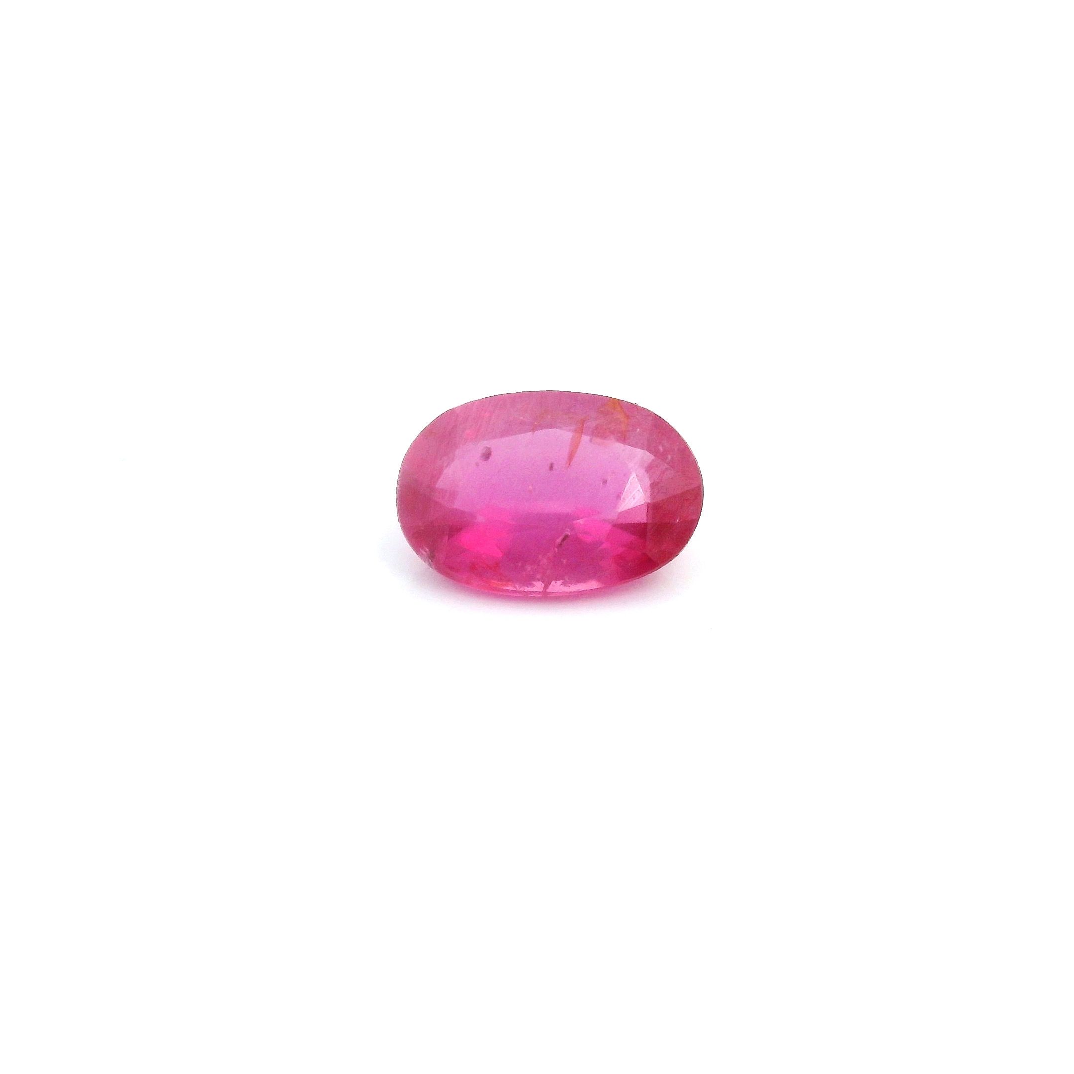 0.87 ct Oval Red Natural Ruby