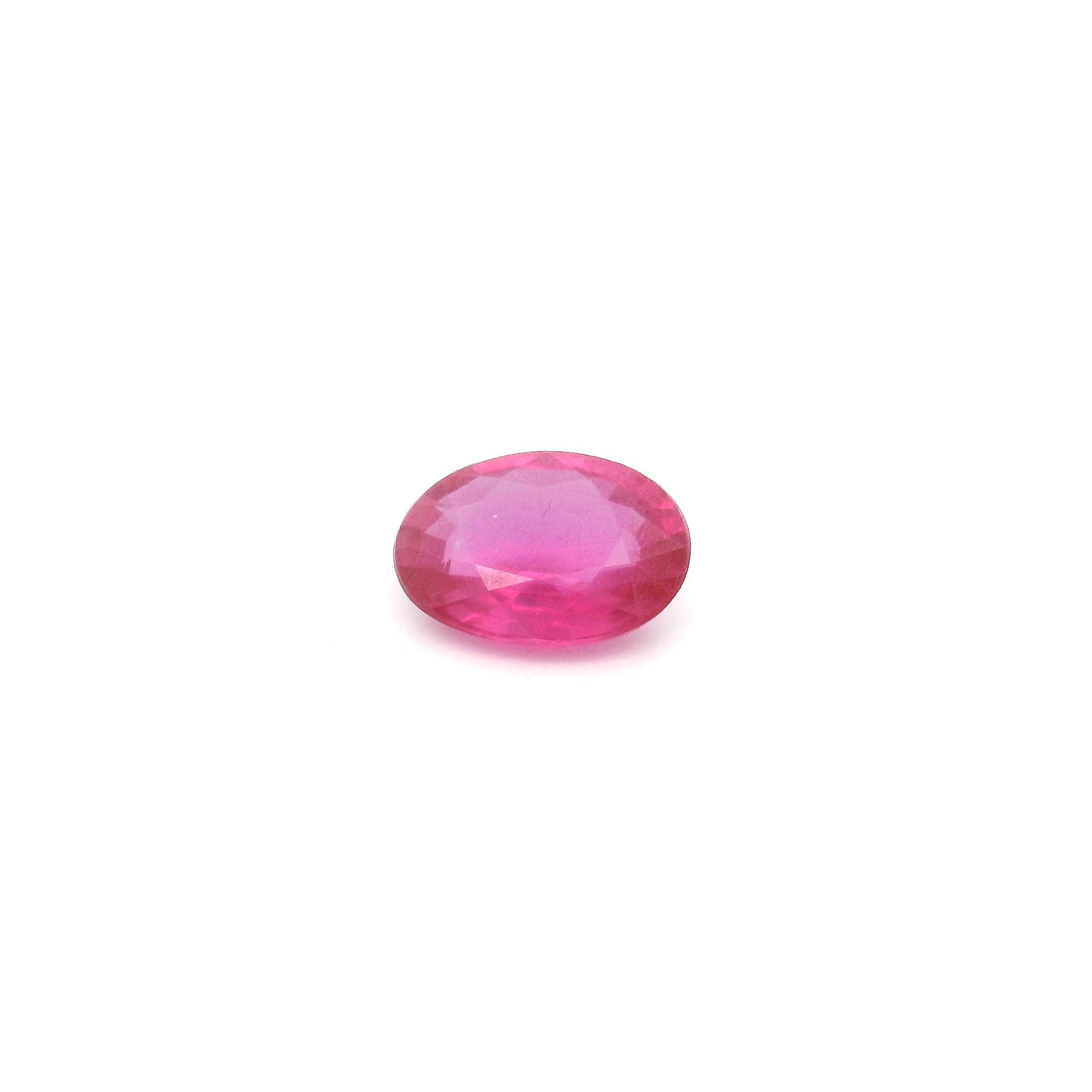 0.84 ct Oval Red Natural Ruby