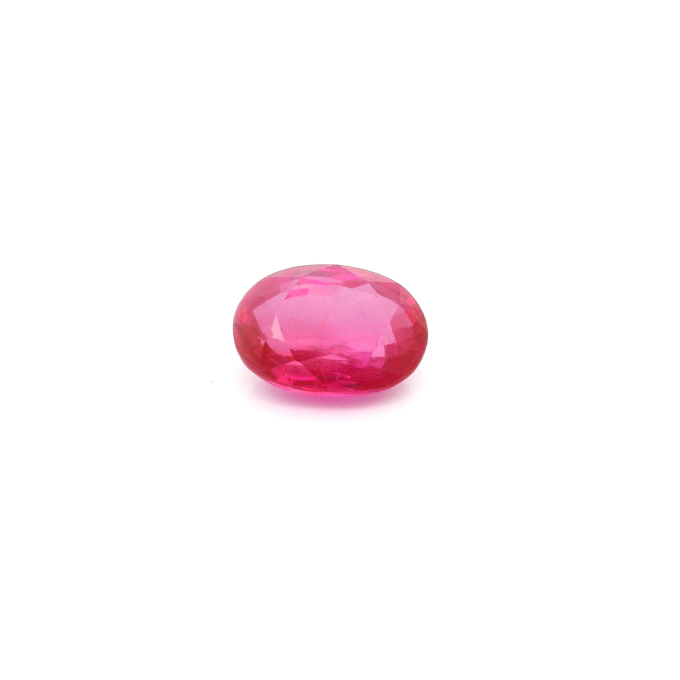 1.25 ct Oval Red Natural Ruby