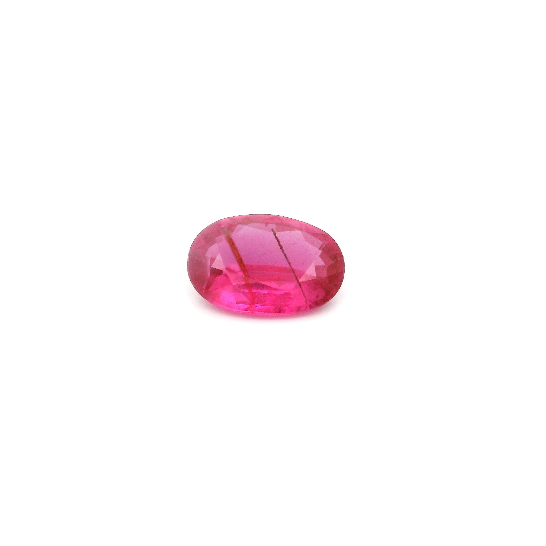 0.85 ct Oval Red Natural Ruby