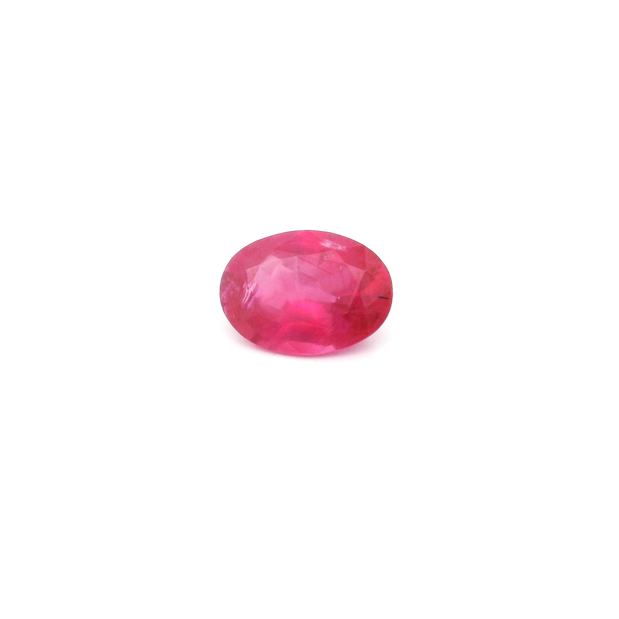 0.94 ct Oval Red Natural Ruby