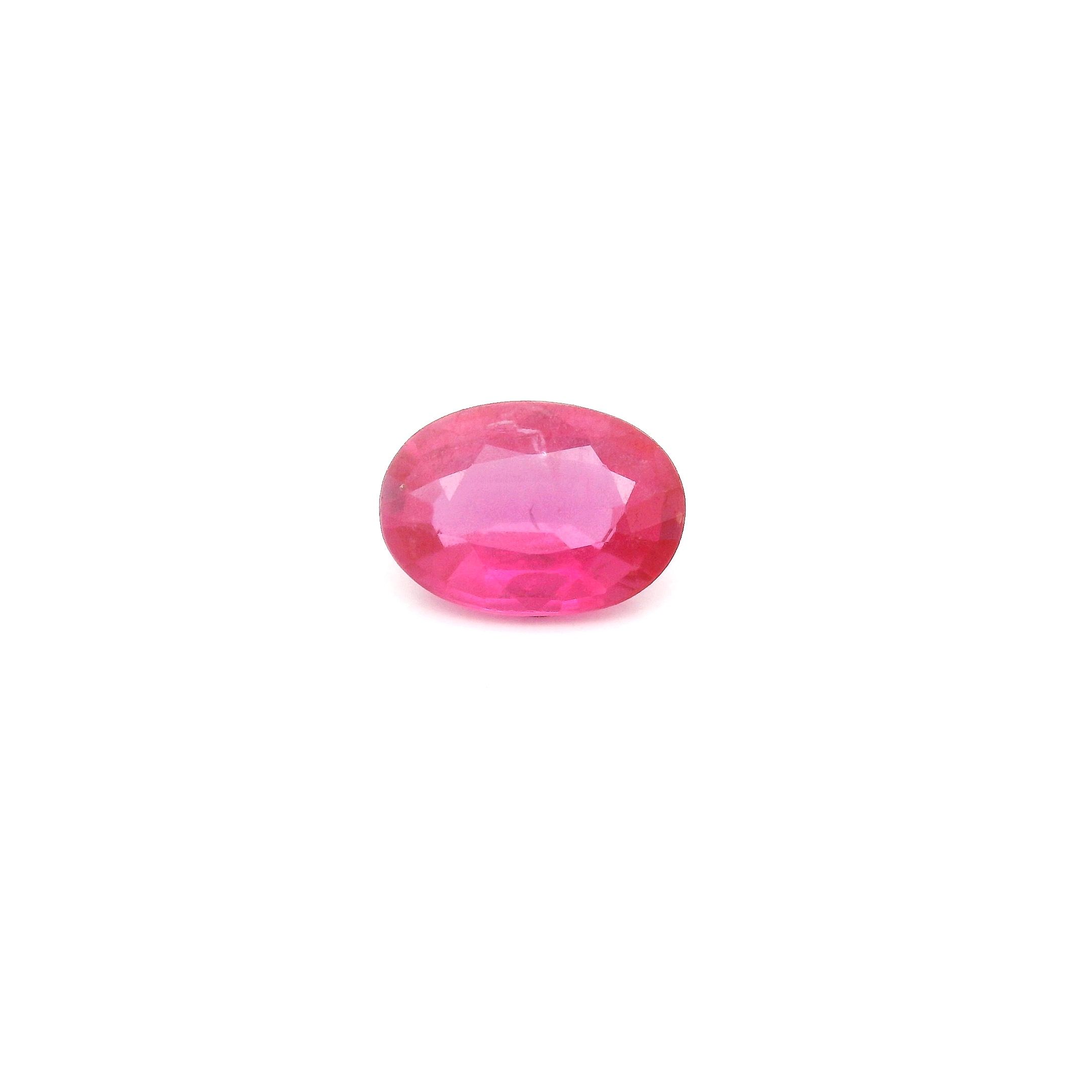 0.77 ct Oval Red Natural Ruby