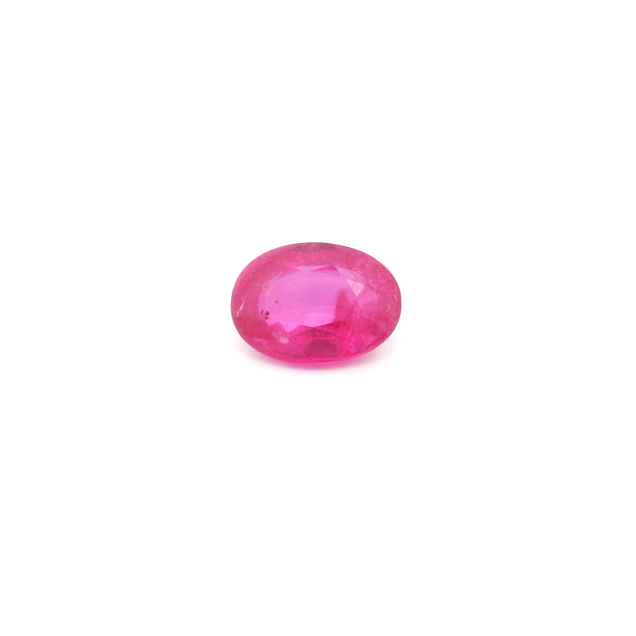 0.86 ct Oval Red Natural Ruby