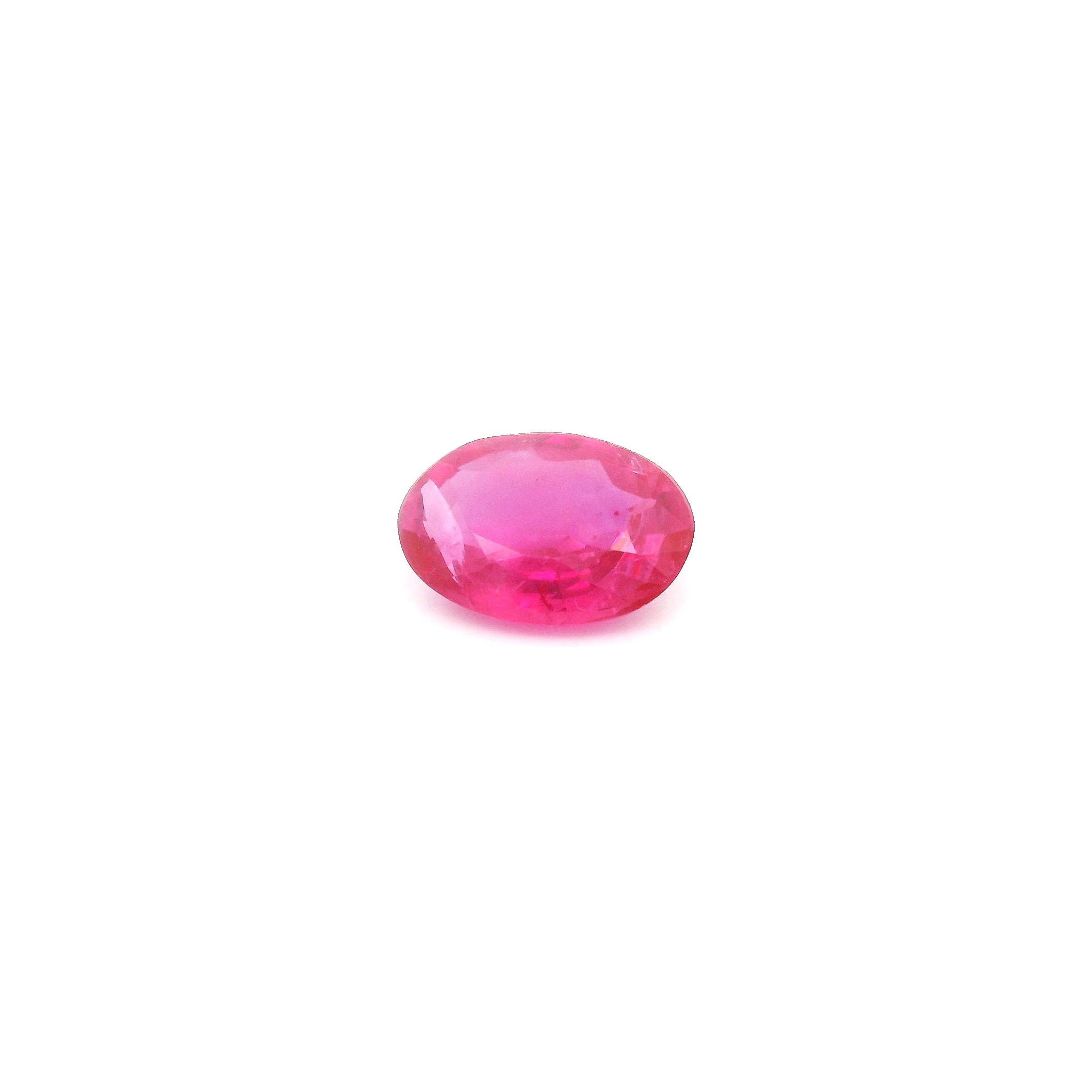 0.78 ct Oval Red Natural Ruby