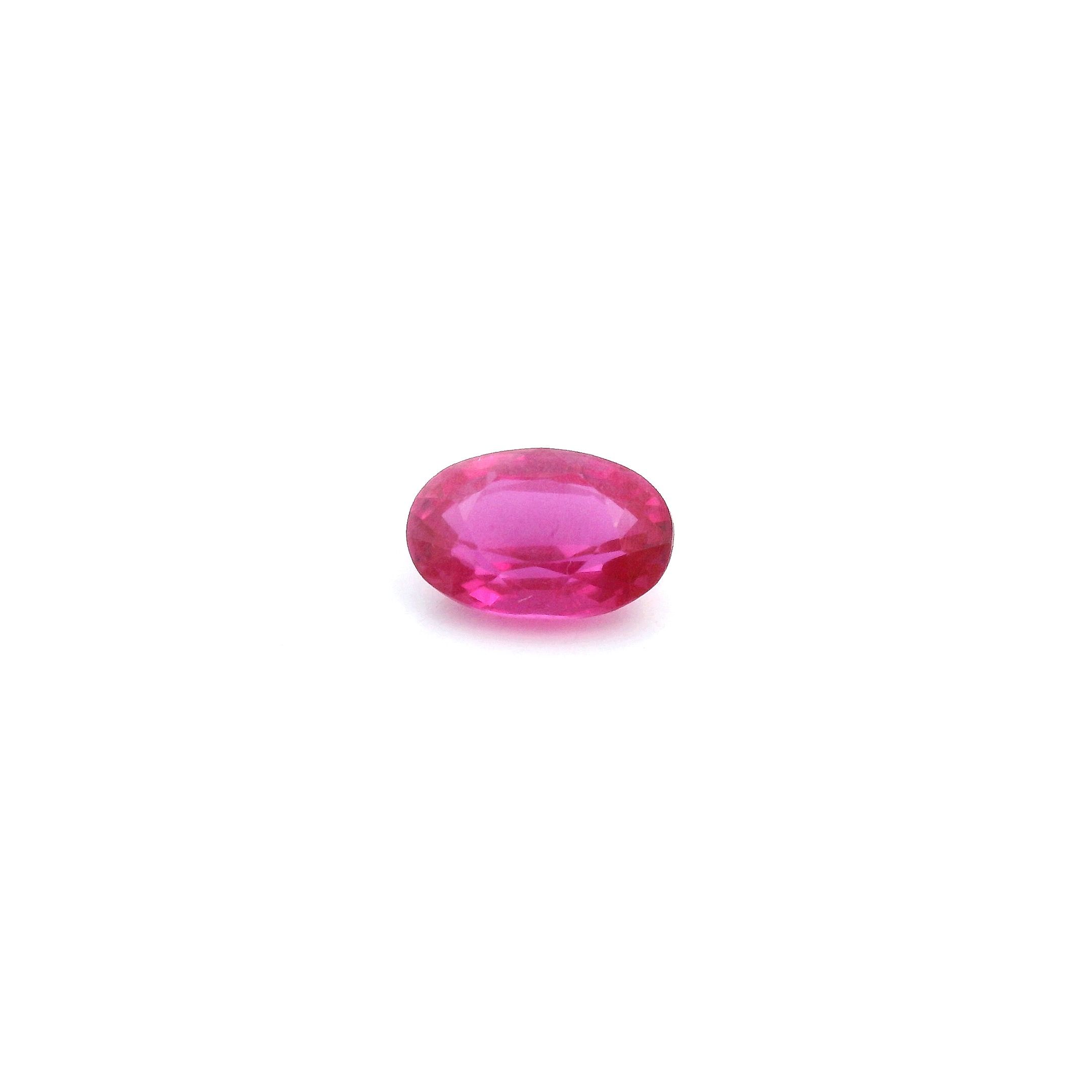 0.66 ct Oval Red Natural Ruby