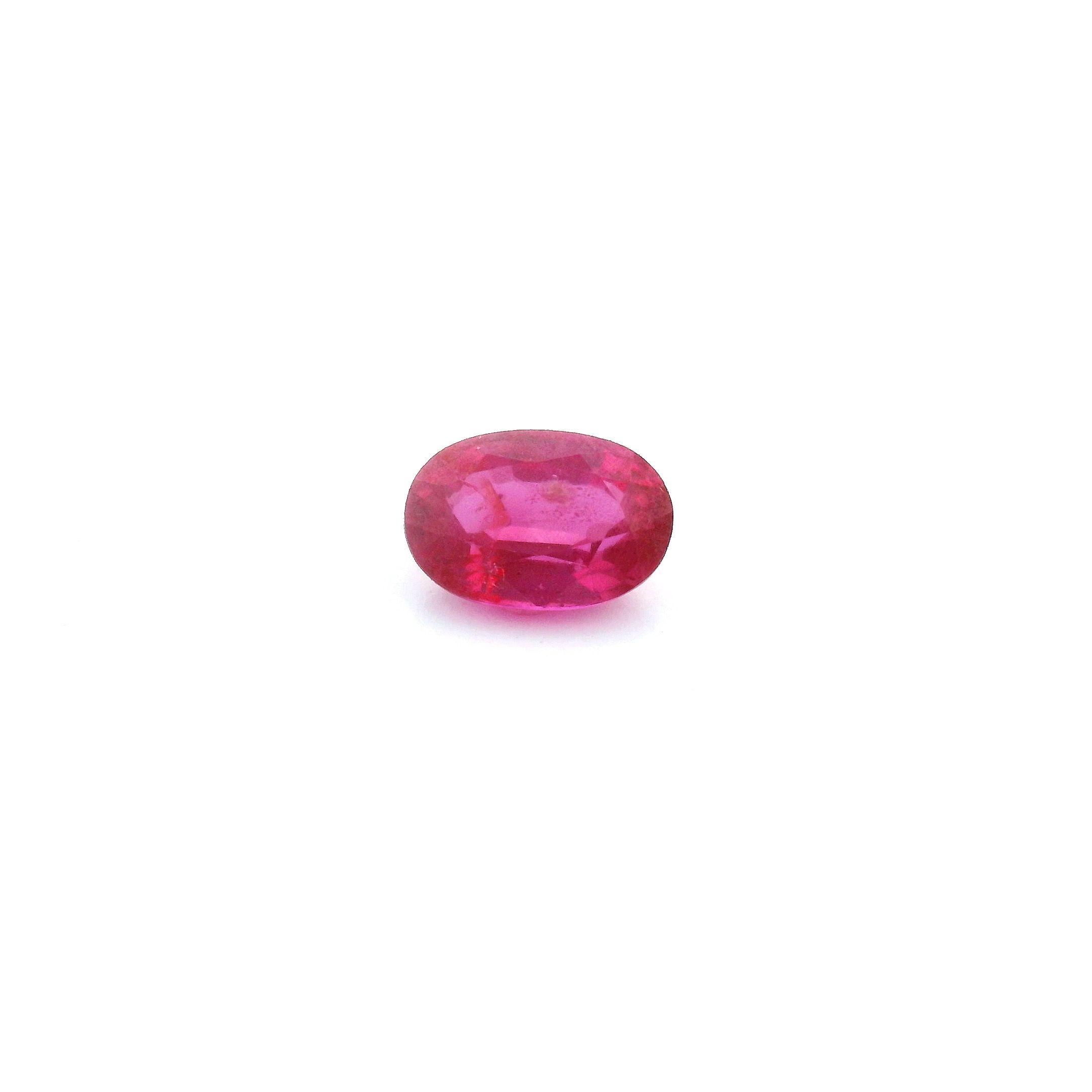 0.73 ct Oval Red Natural Ruby