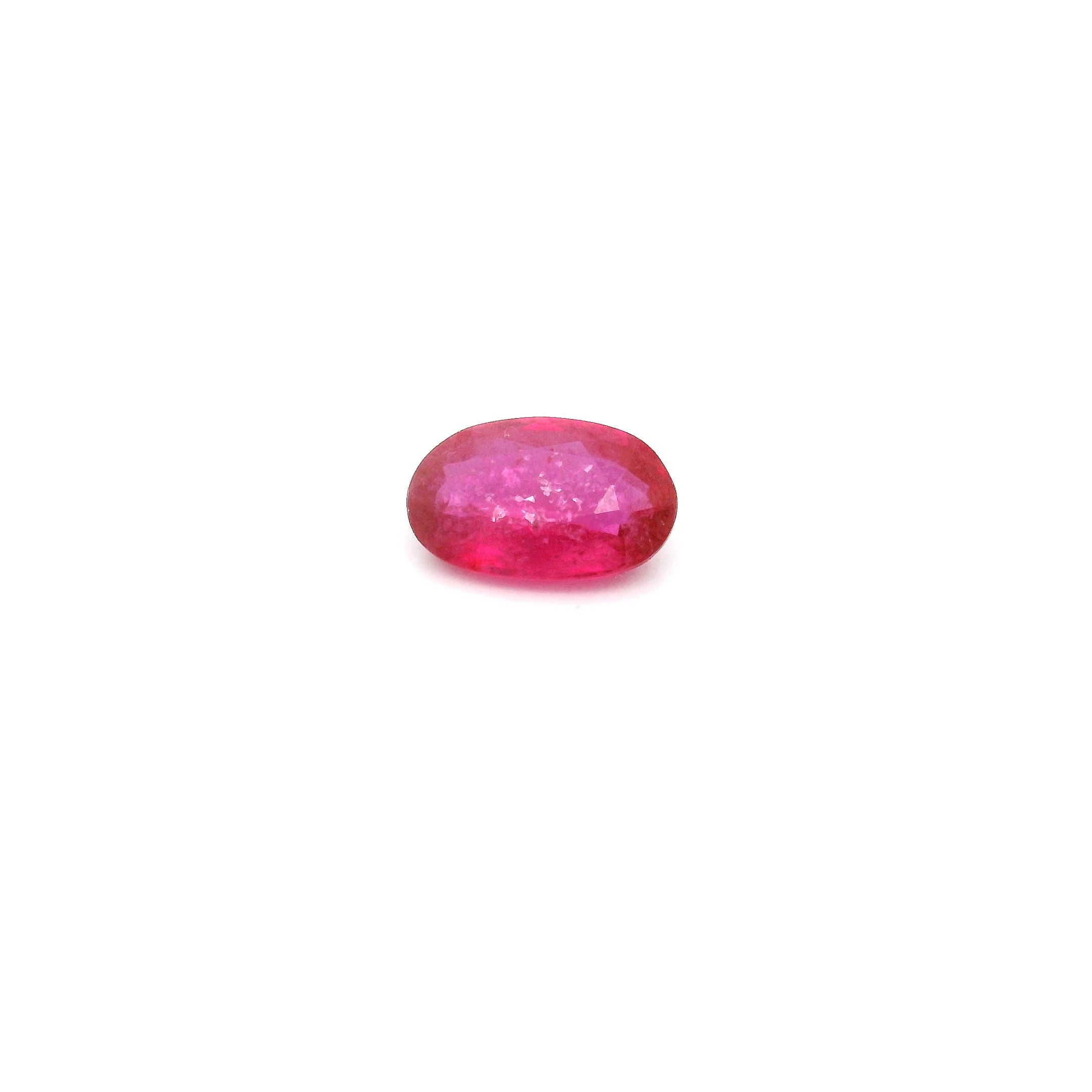 0.56 ct Oval Red Natural Ruby