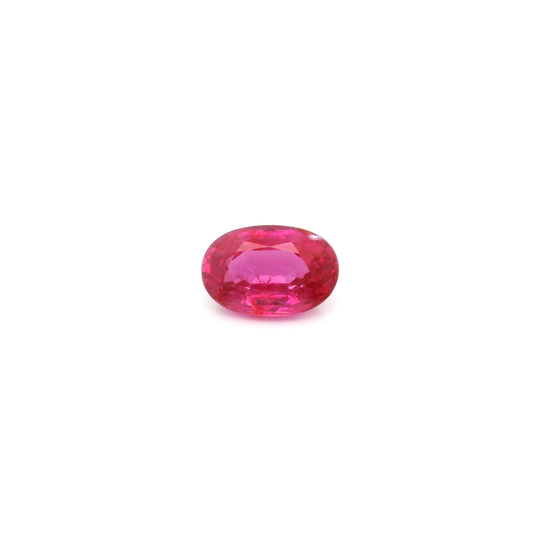 0.74 ct Oval Red Natural Ruby