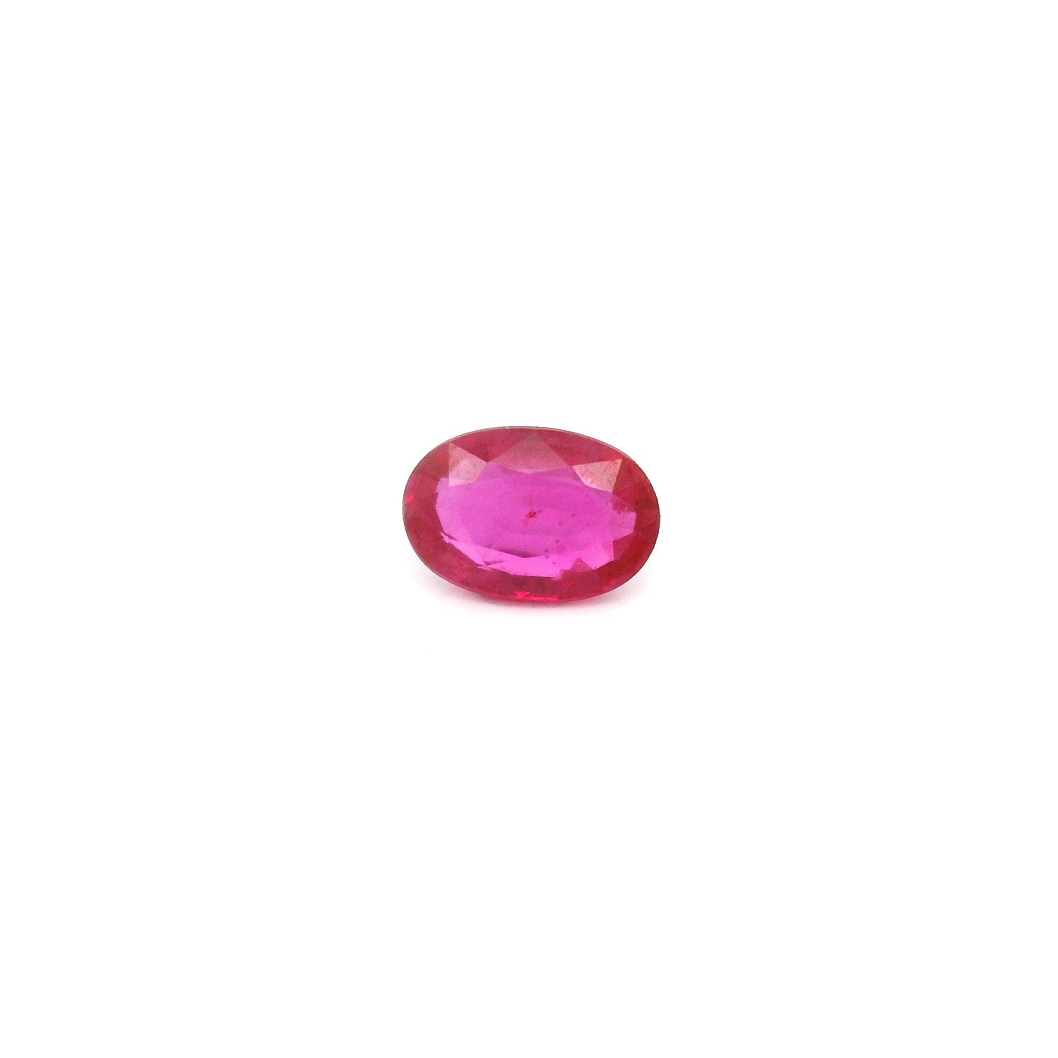 0.57 ct Oval Red Natural Ruby