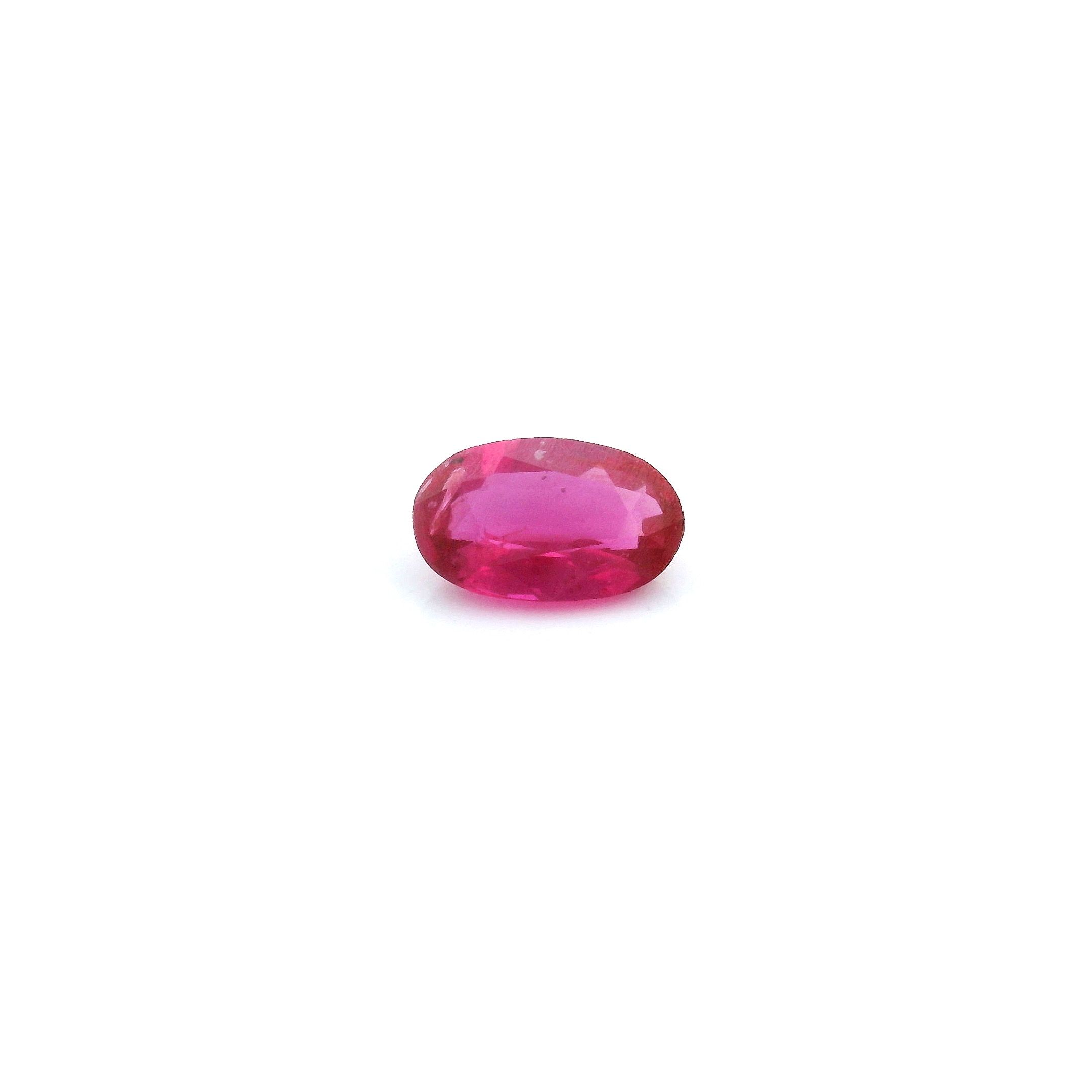 0.49 ct Oval Red Natural Ruby