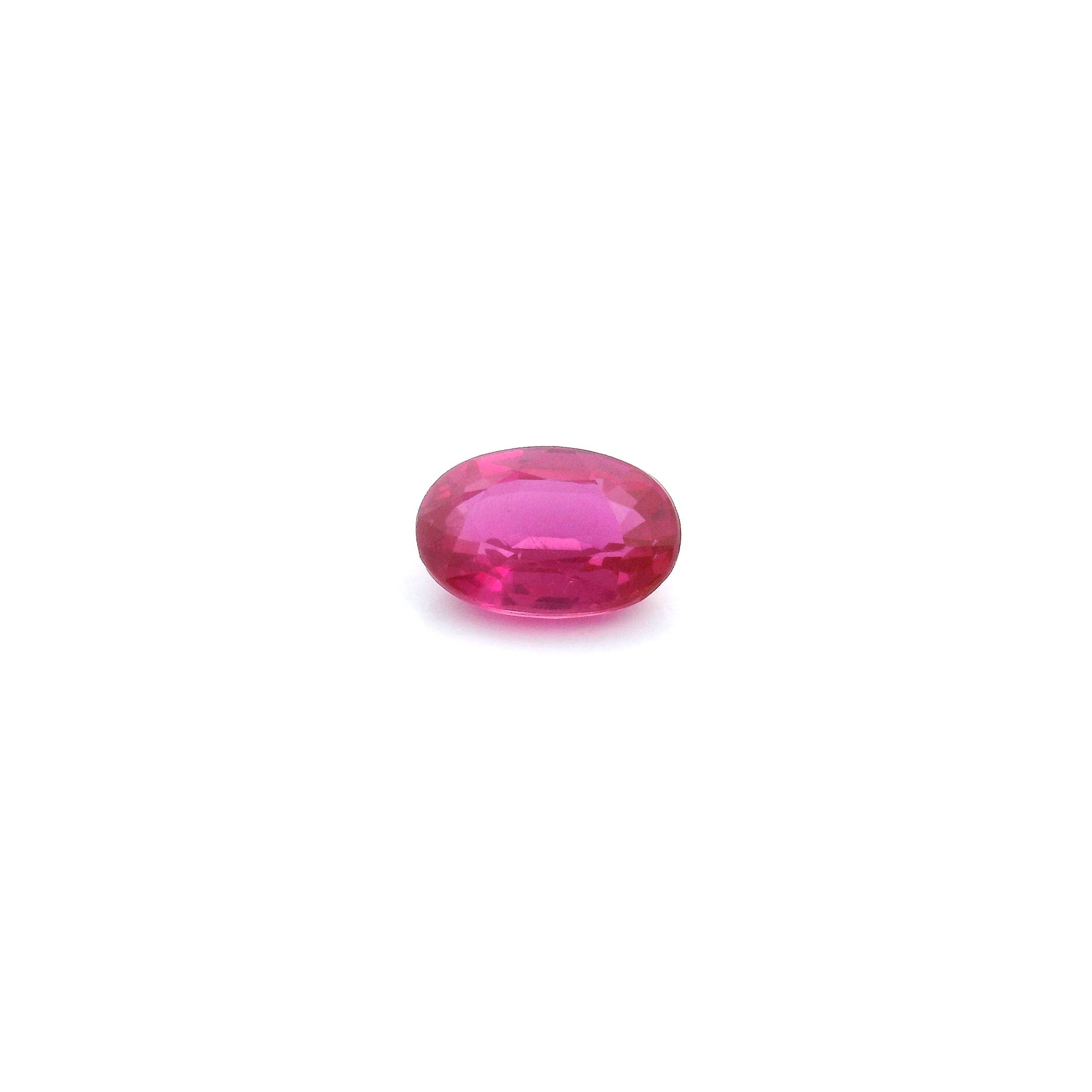 0.71 ct Oval Red Natural Ruby