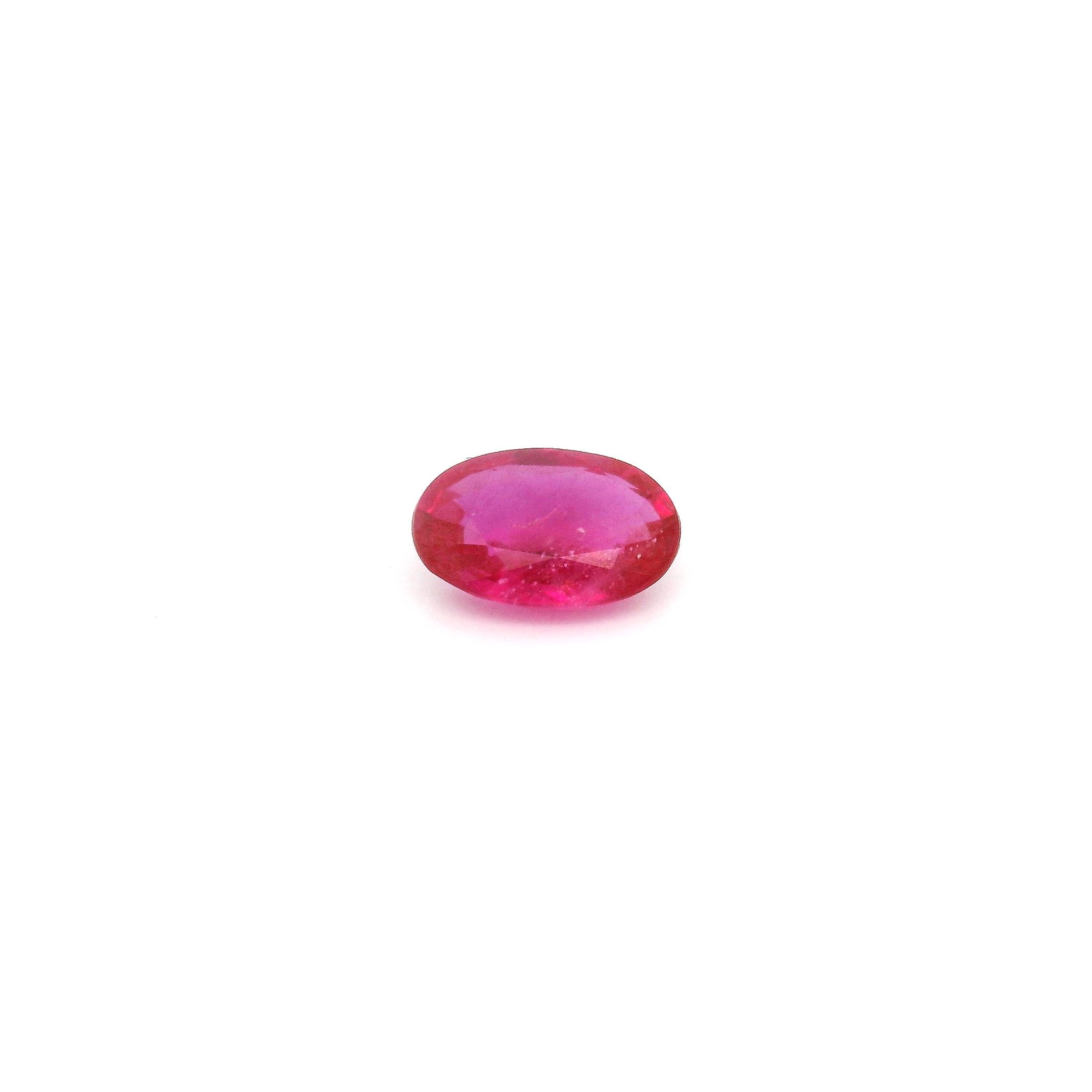 0.54 ct Oval Red Natural Ruby