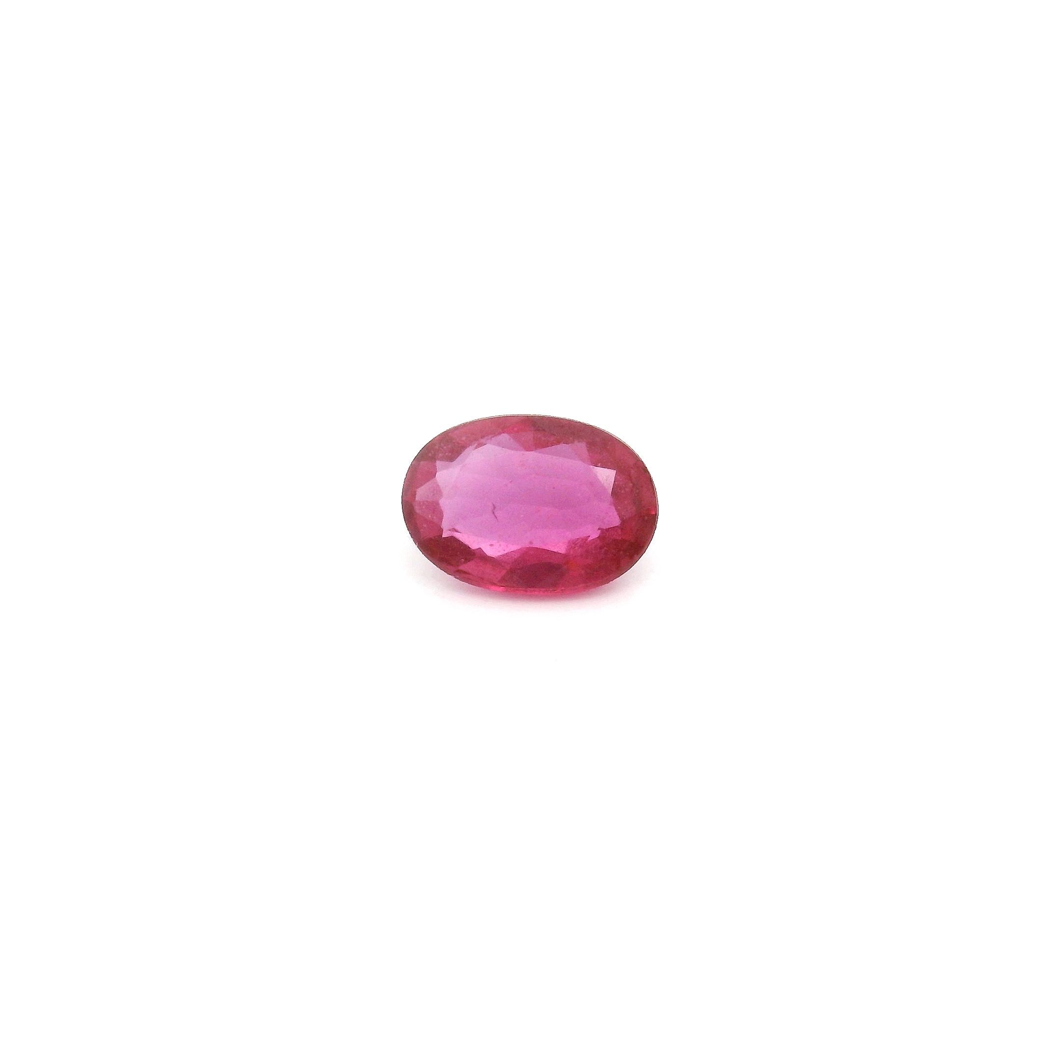 0.56 ct Oval Red Natural Ruby