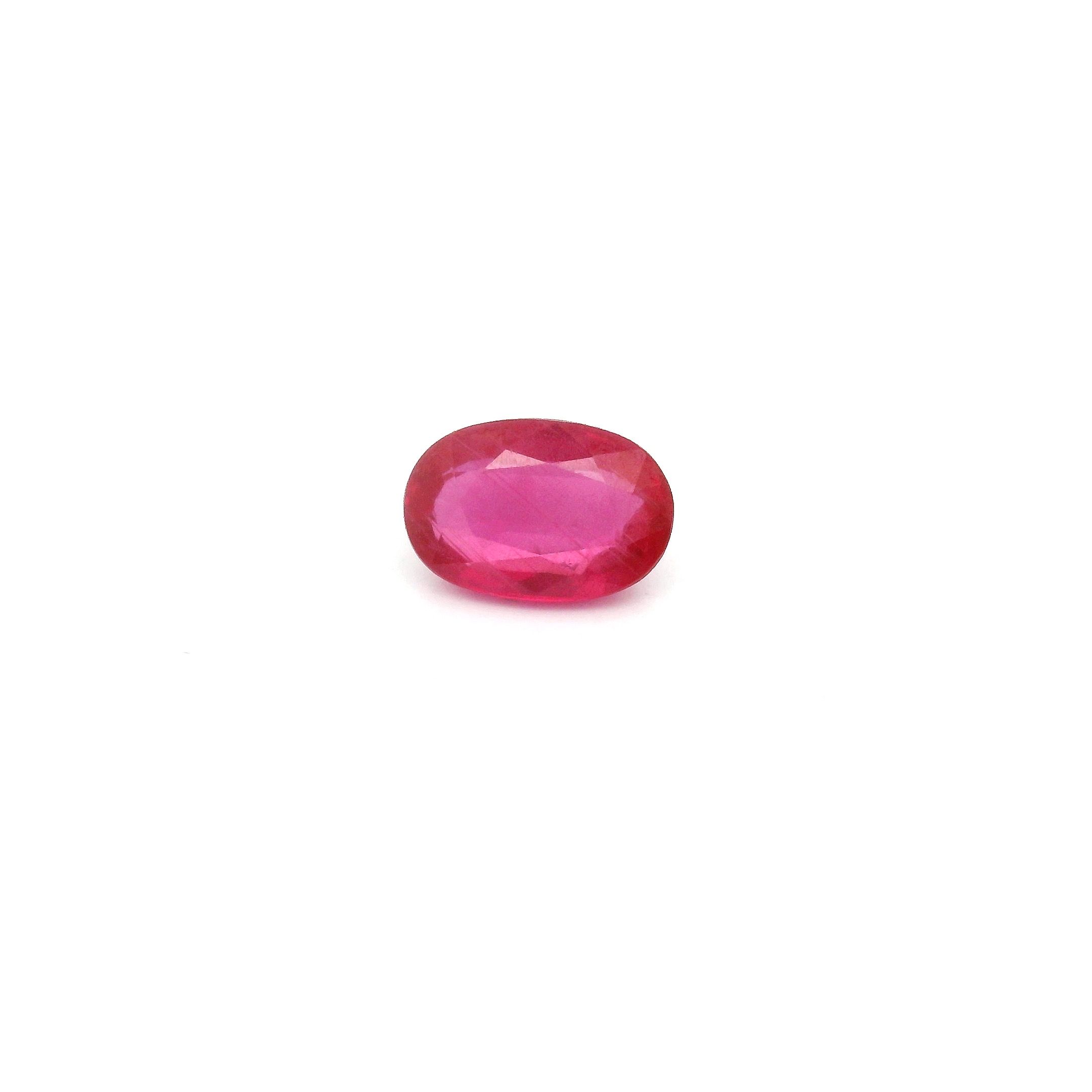 0.63 ct Oval Red Natural Ruby