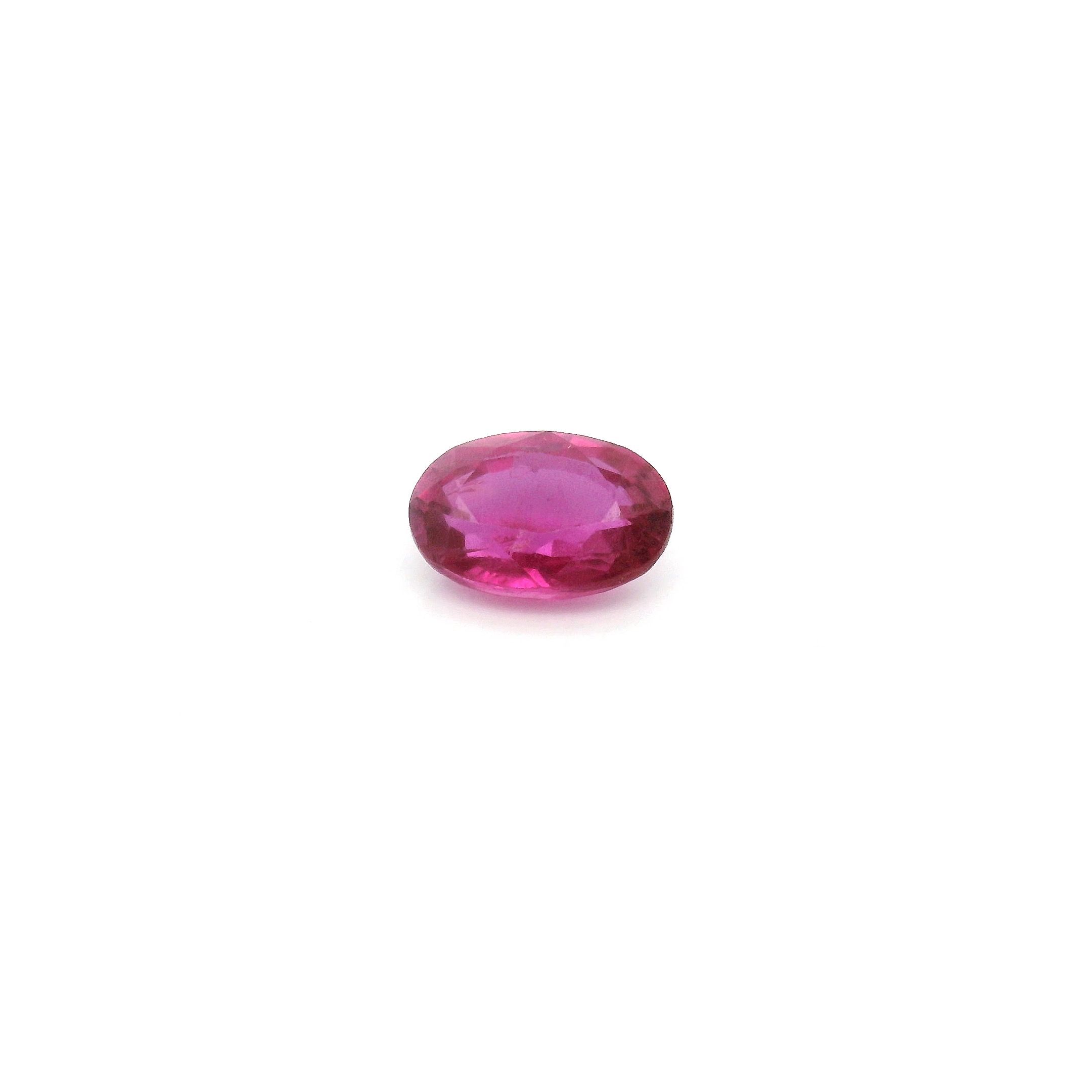 0.69 ct Oval Red Natural Ruby