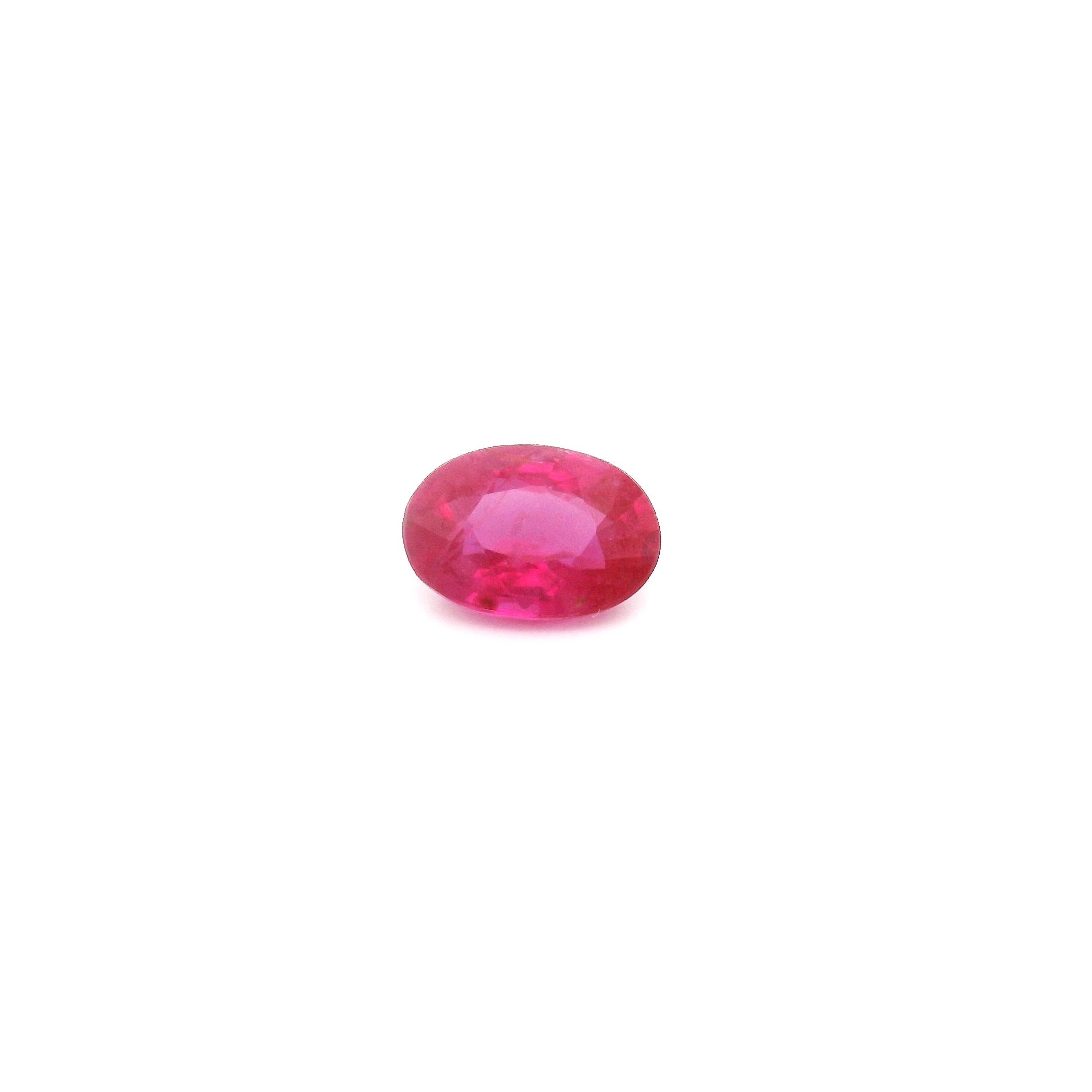 0.63 ct Oval Red Natural Ruby