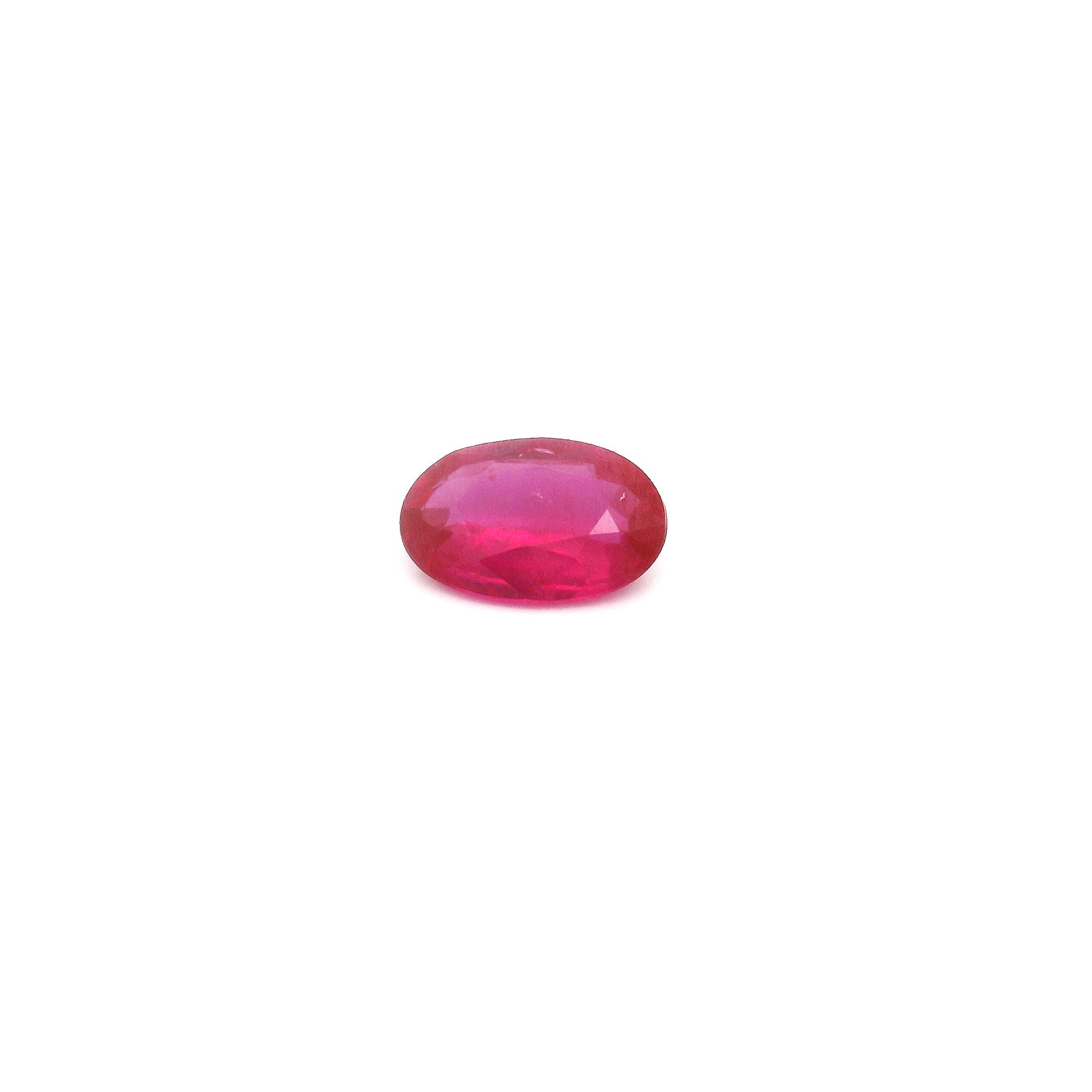 0.49 ct Oval Red Natural Ruby