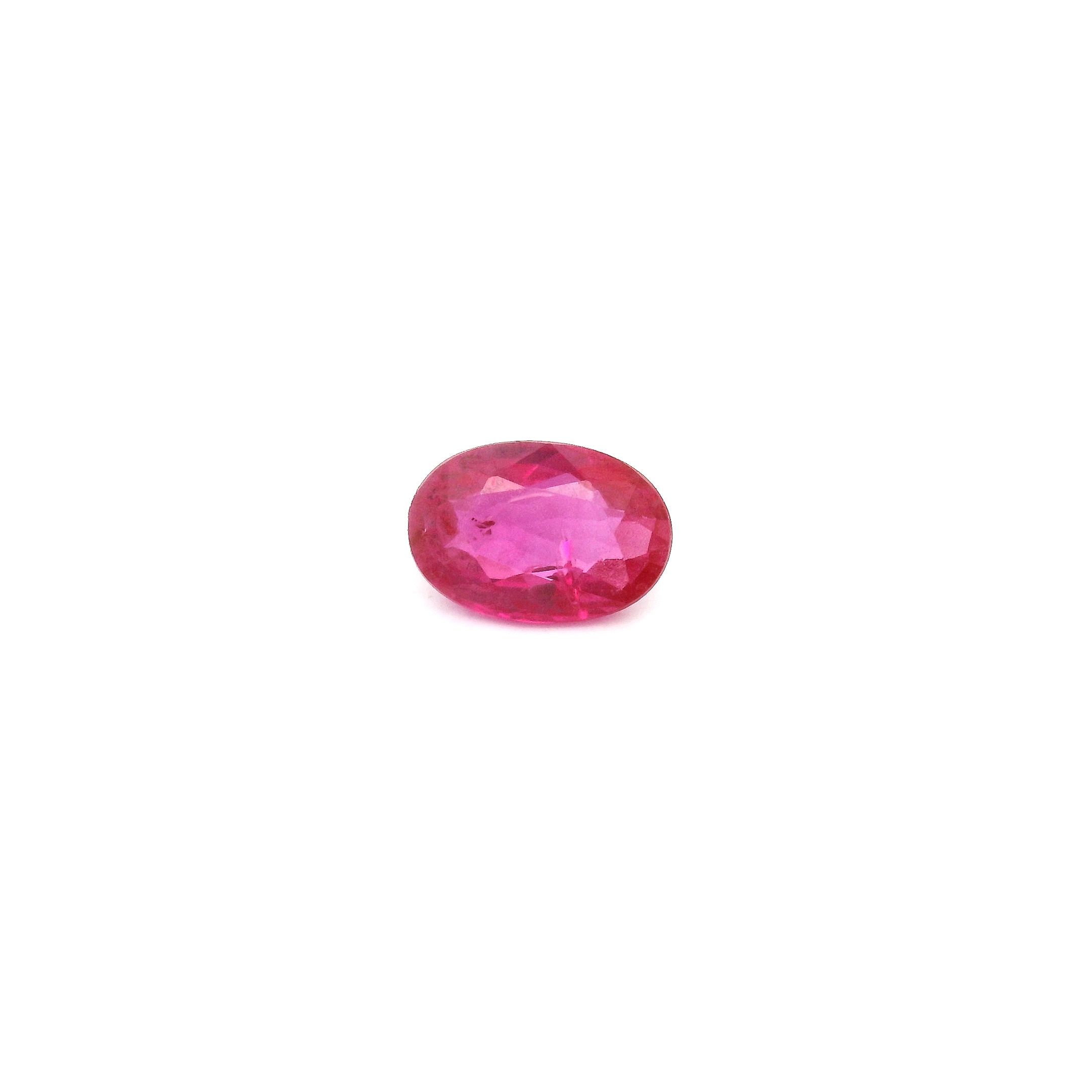 0.59 ct Oval Red Natural Ruby