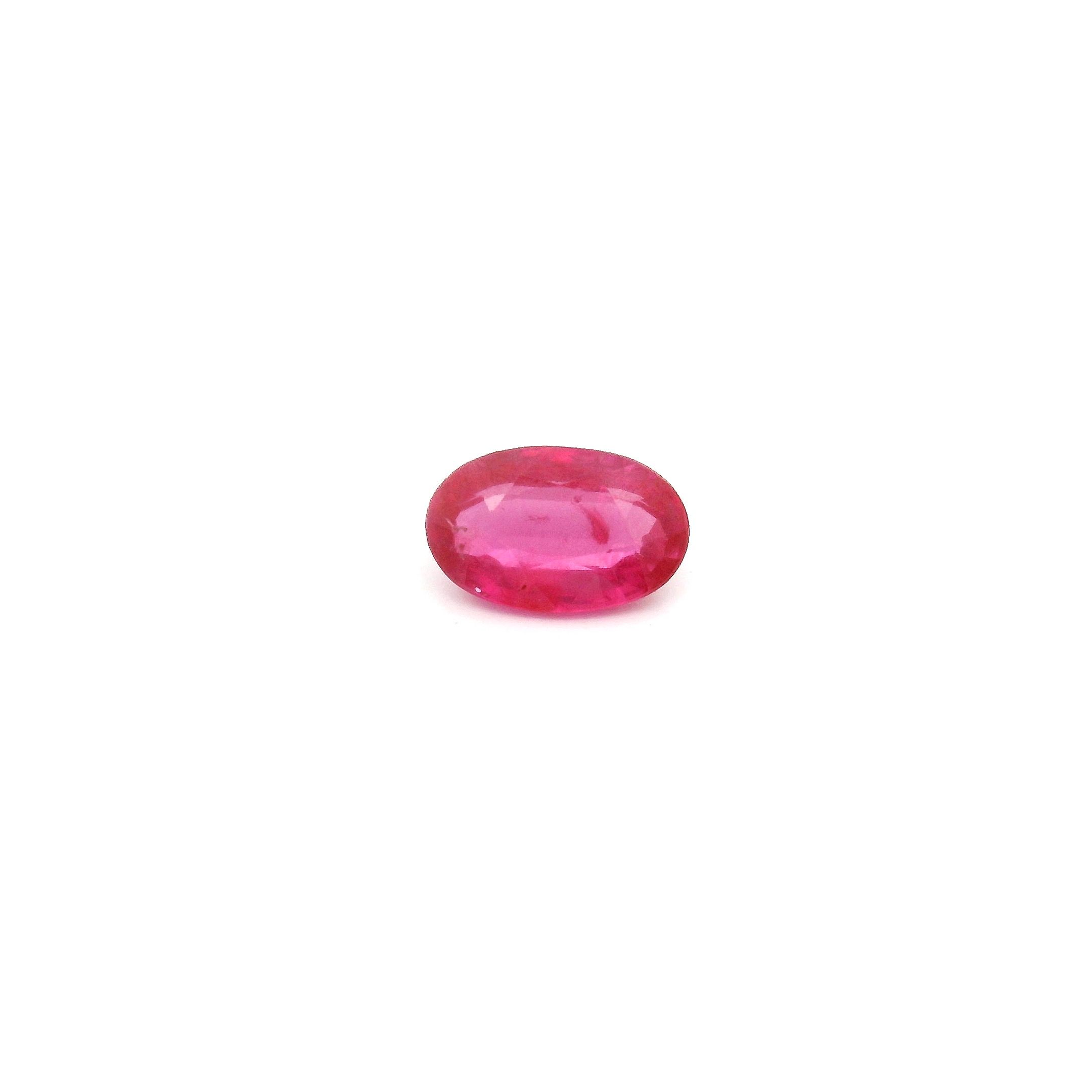 0.49 ct Oval Red Natural Ruby