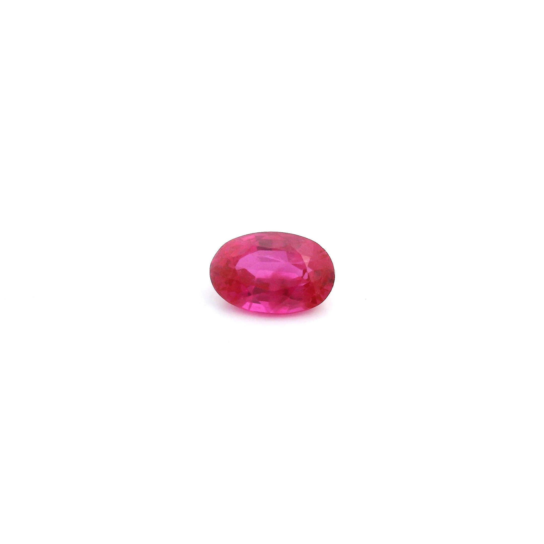 0.55 ct Oval Red Natural Ruby