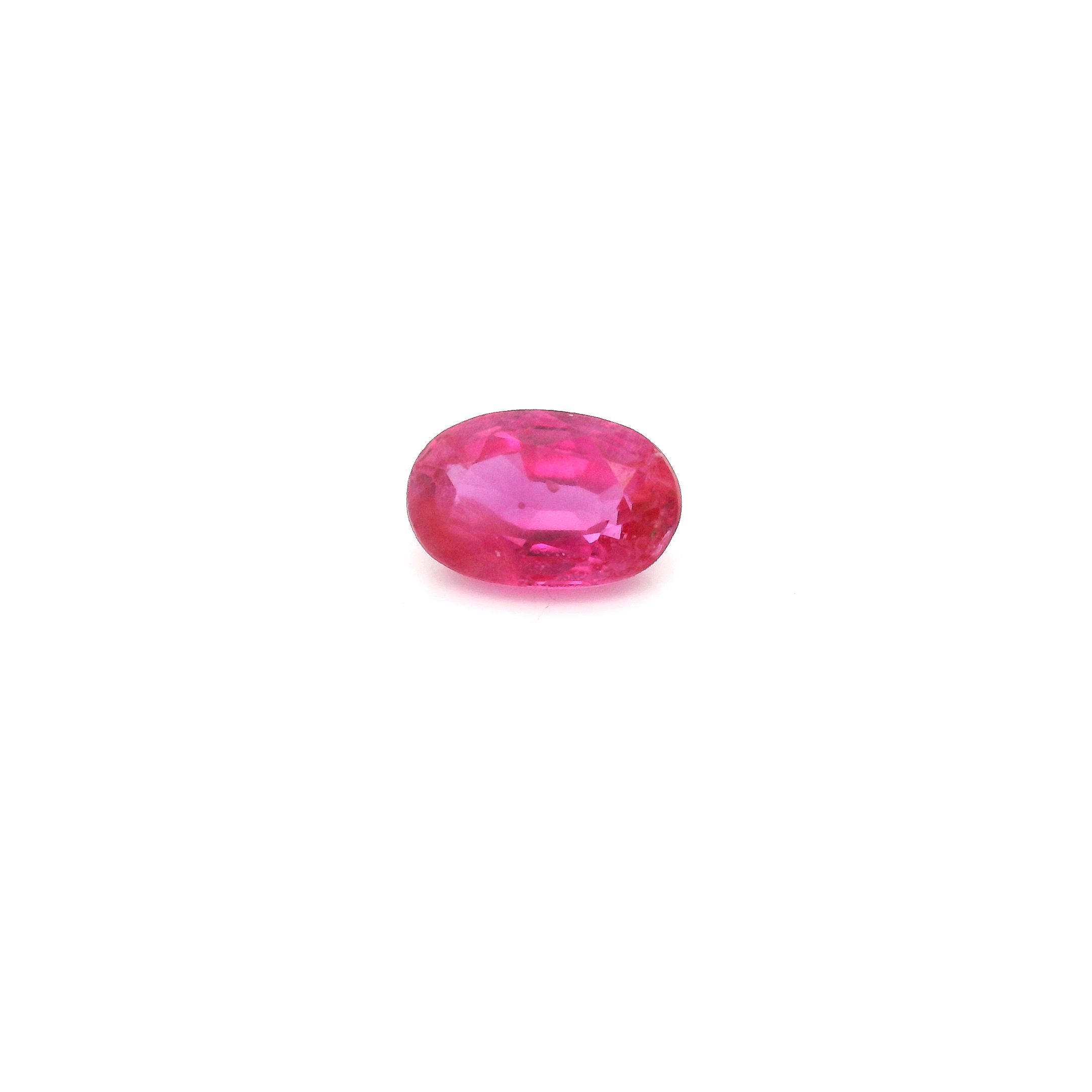 0.74 ct Oval Red Natural Ruby