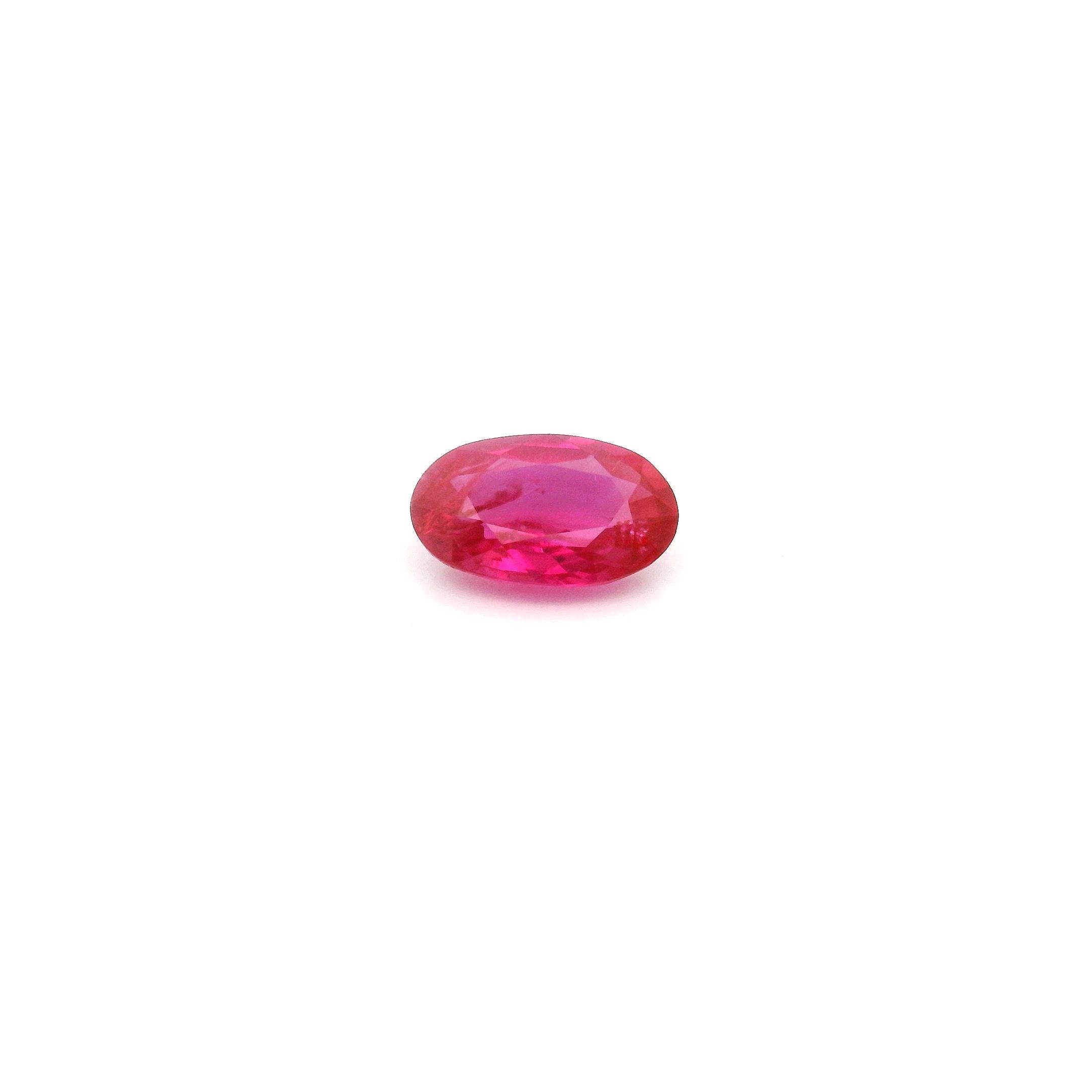 0.51 ct Oval Red Natural Ruby