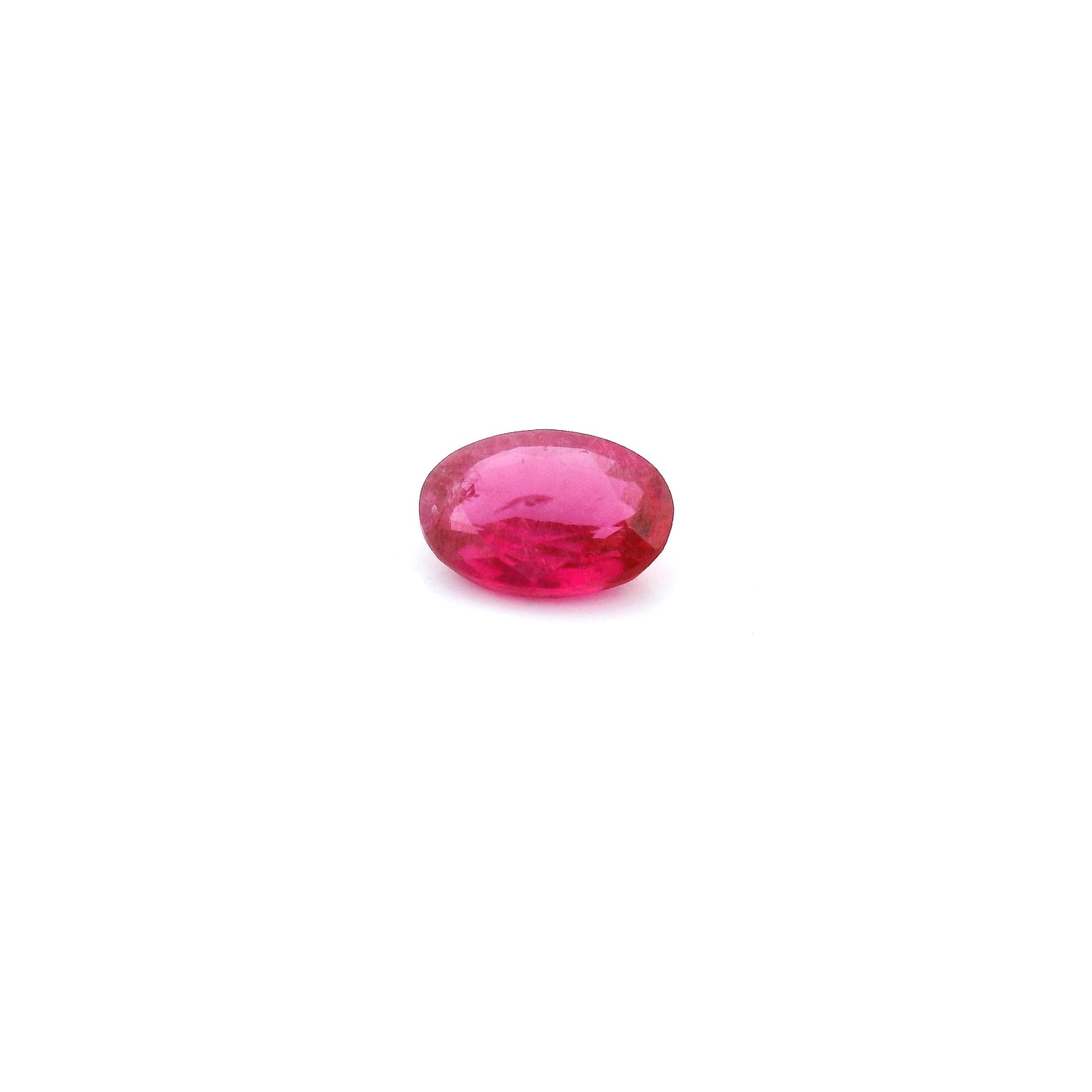 0.49 ct Oval Red Natural Ruby