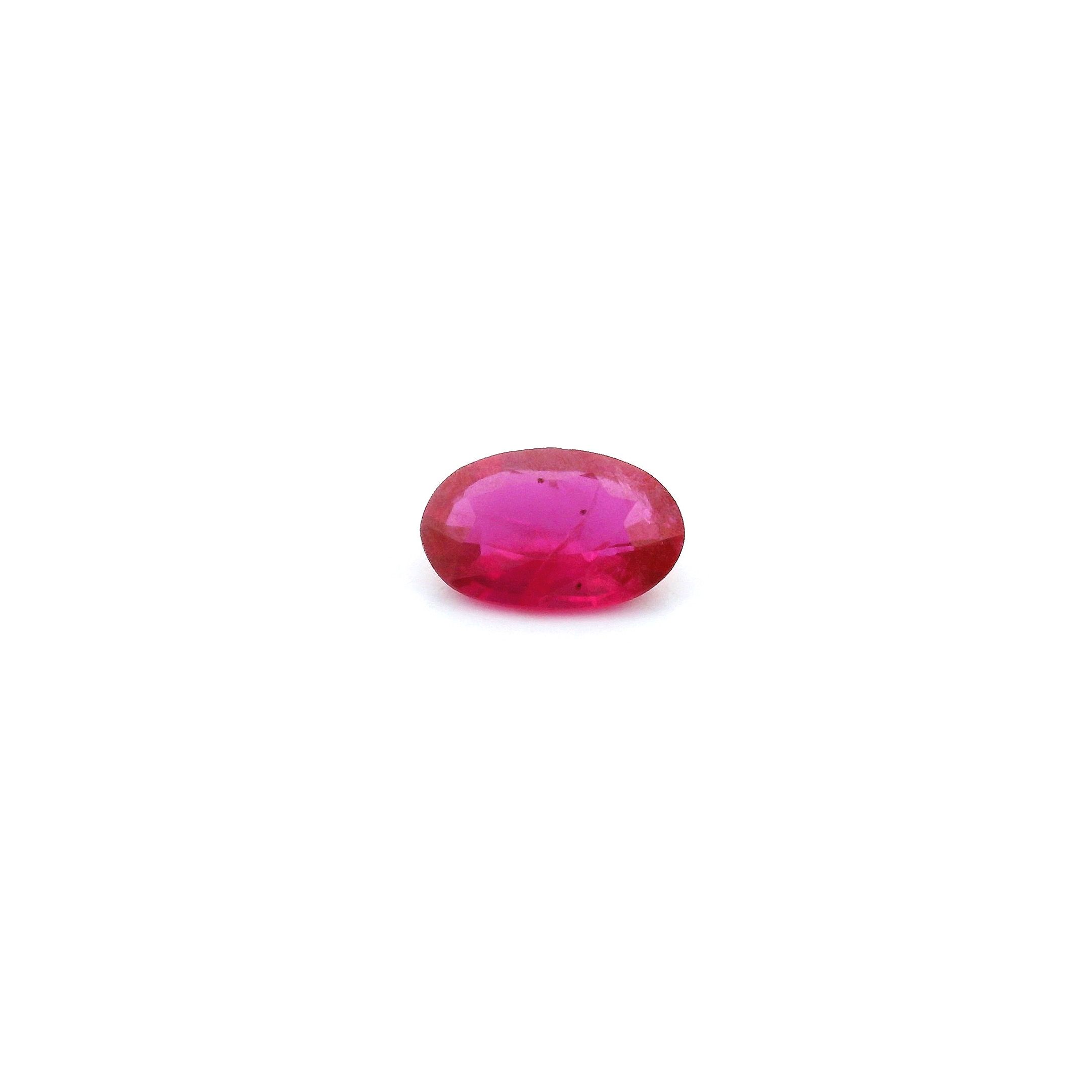 0.43 ct Oval Red Natural Ruby