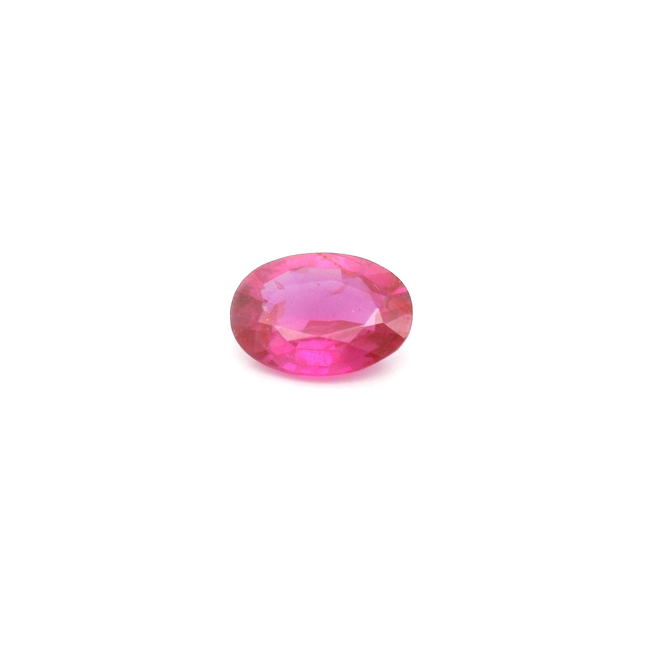 0.79 ct Oval Red Natural Ruby