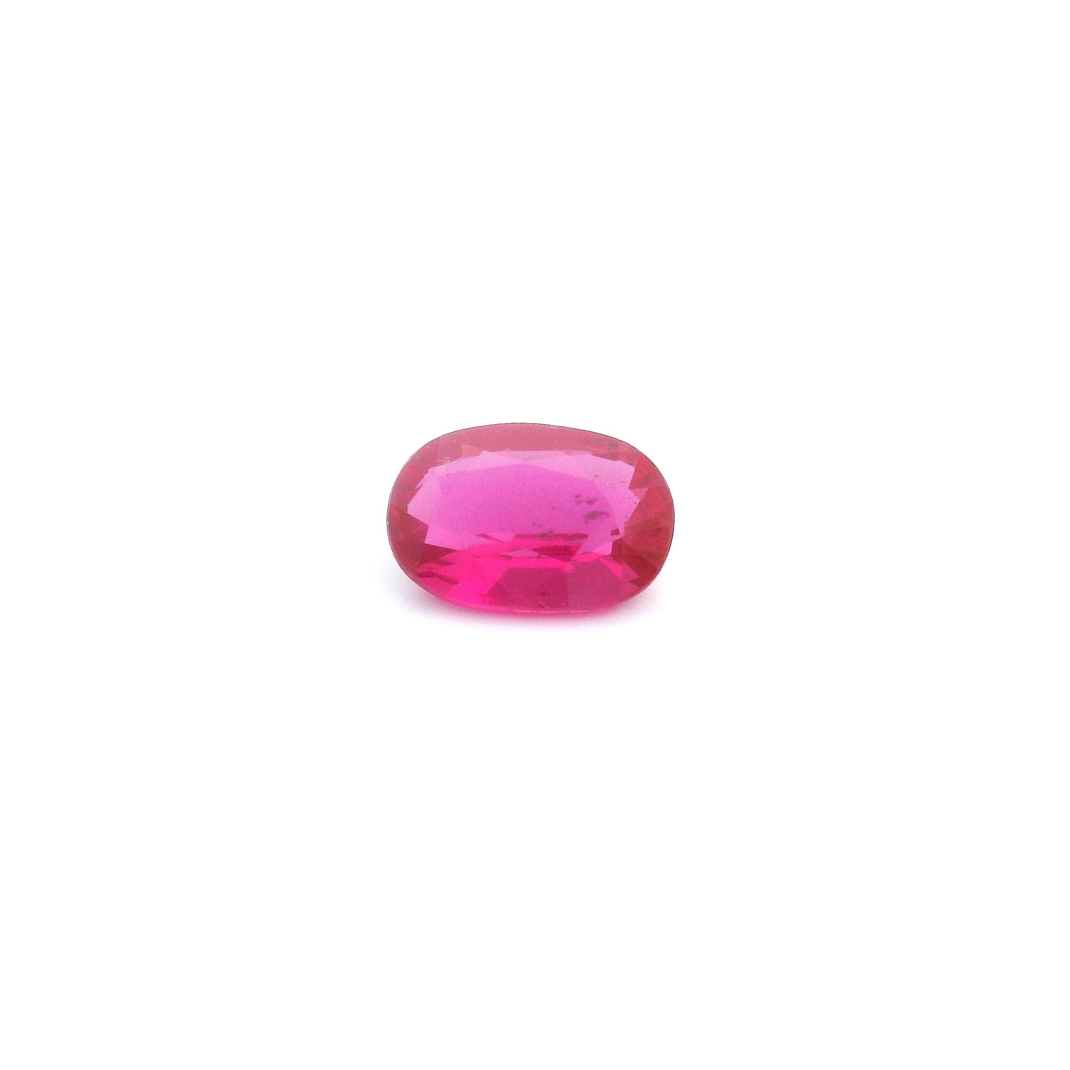 0.76 ct Oval Red Natural Ruby