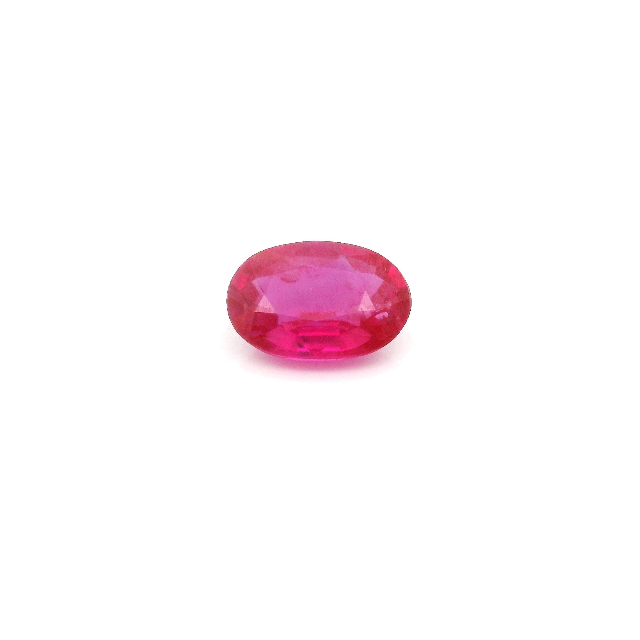 0.94 ct Oval Red Natural Ruby