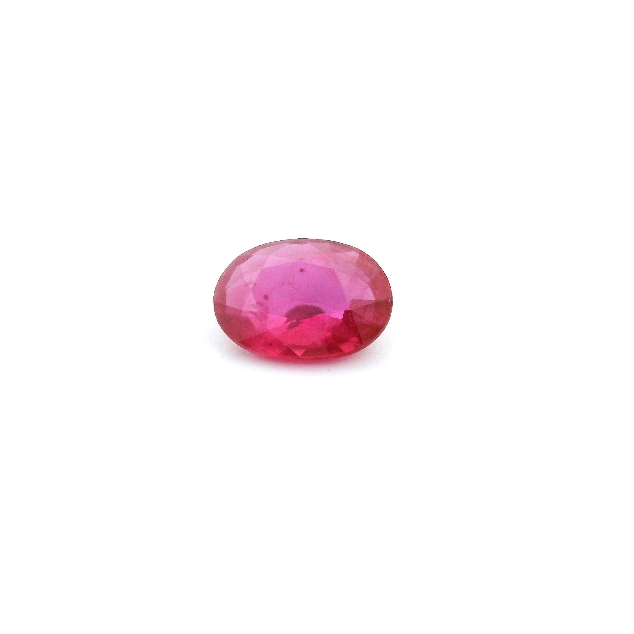 0.89 ct Oval Red Natural Ruby
