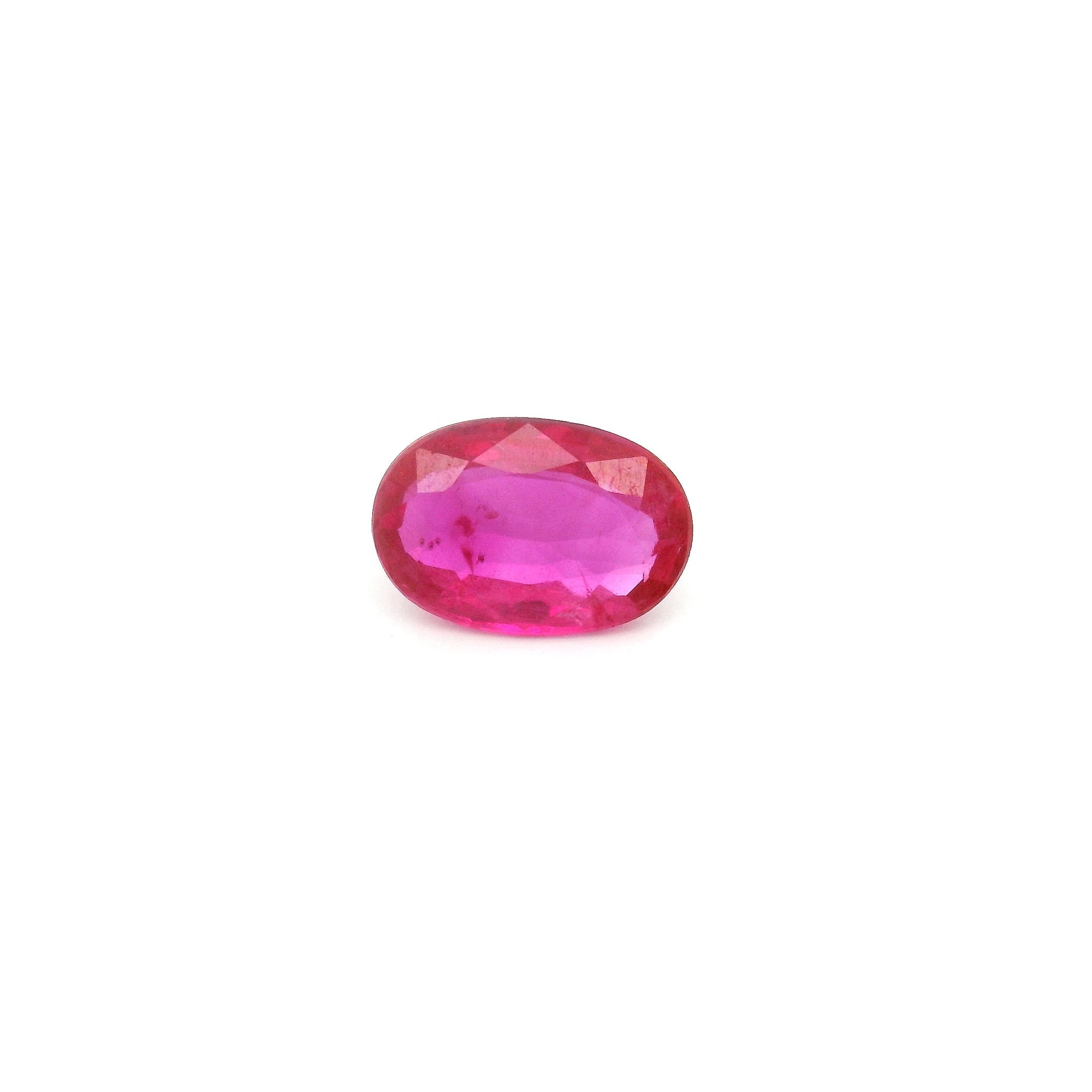 0.80 ct Oval Red Natural Ruby