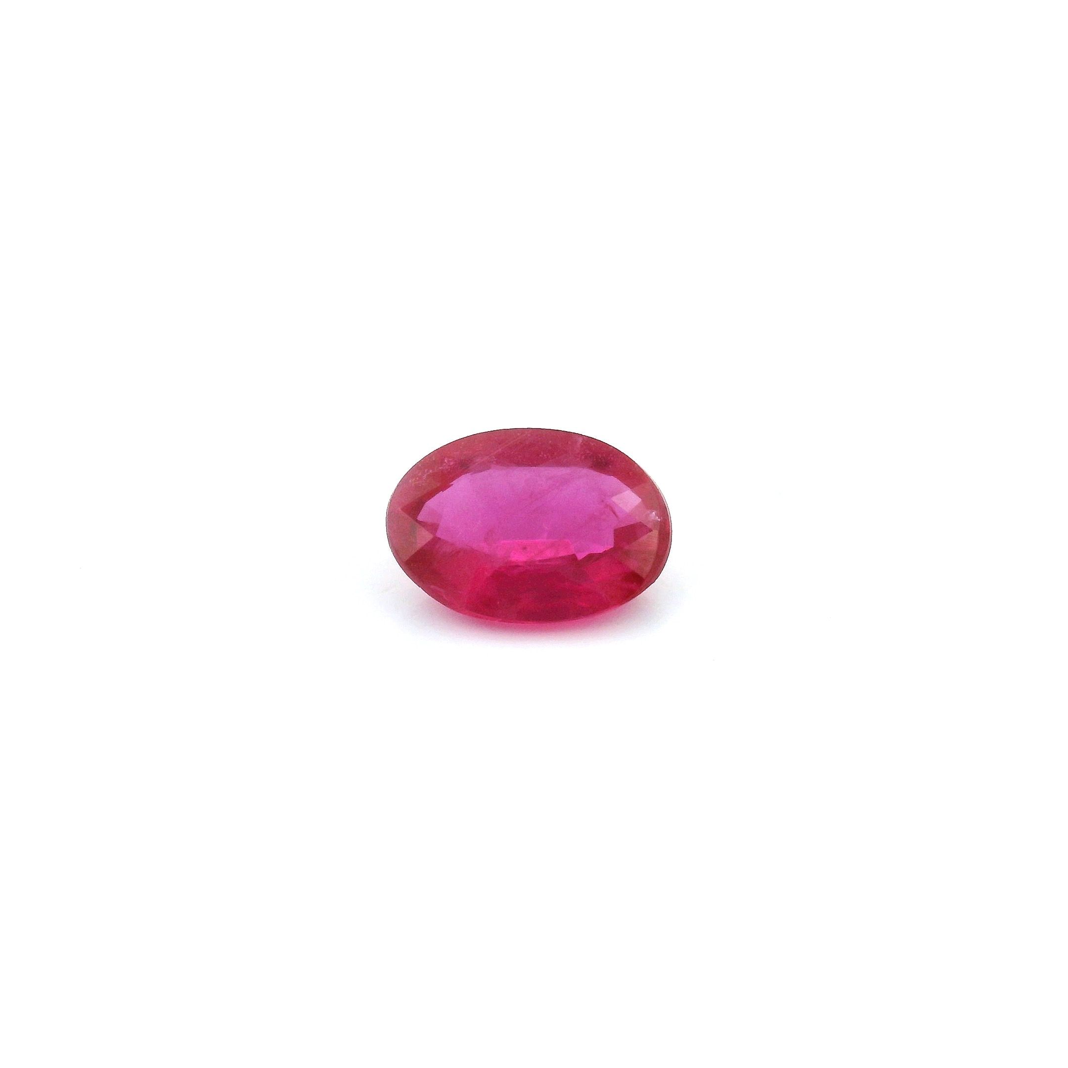 0.66 ct Oval Red Natural Ruby