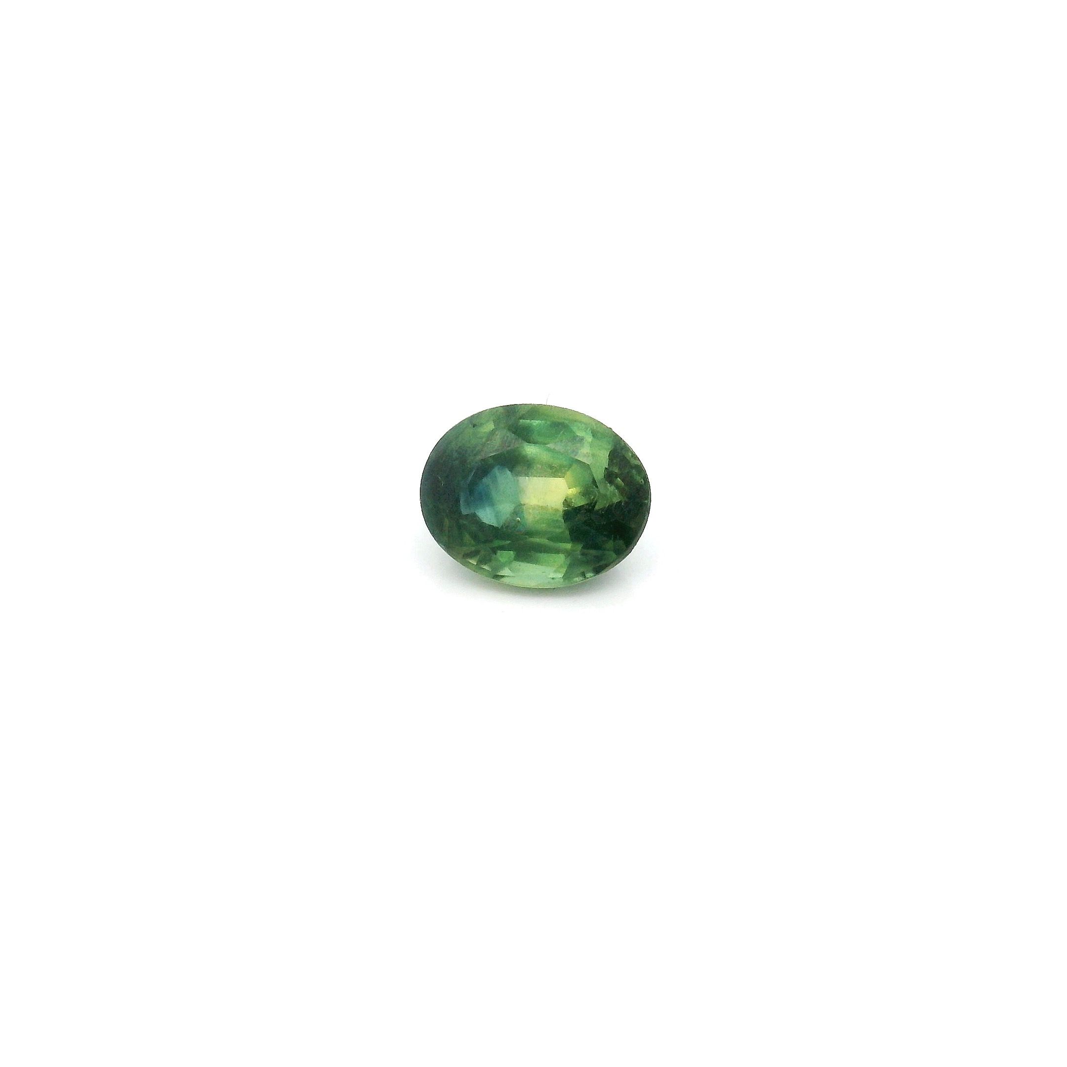 0.62 ct Oval Green Natural Sapphire
