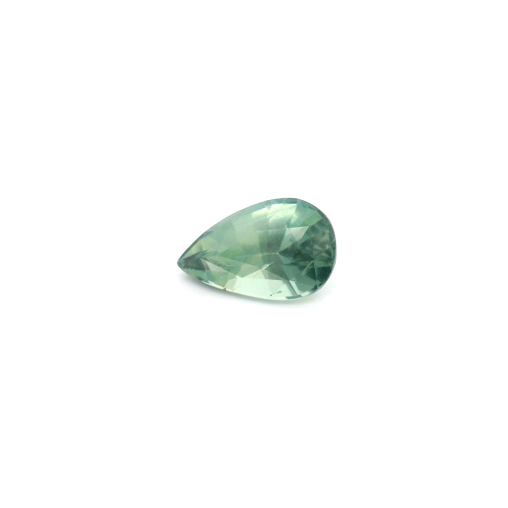1.04 ct Pear Green Natural Sapphire