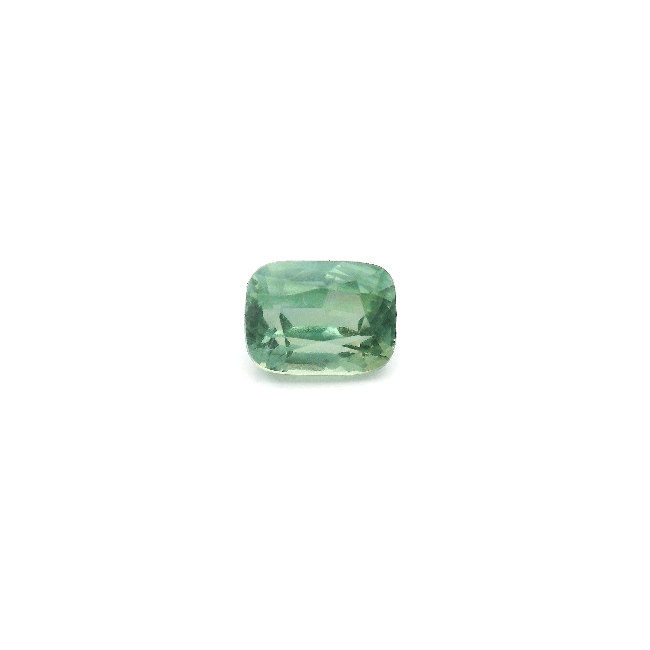 1.06 ct Cushion Green Natural Sapphire
