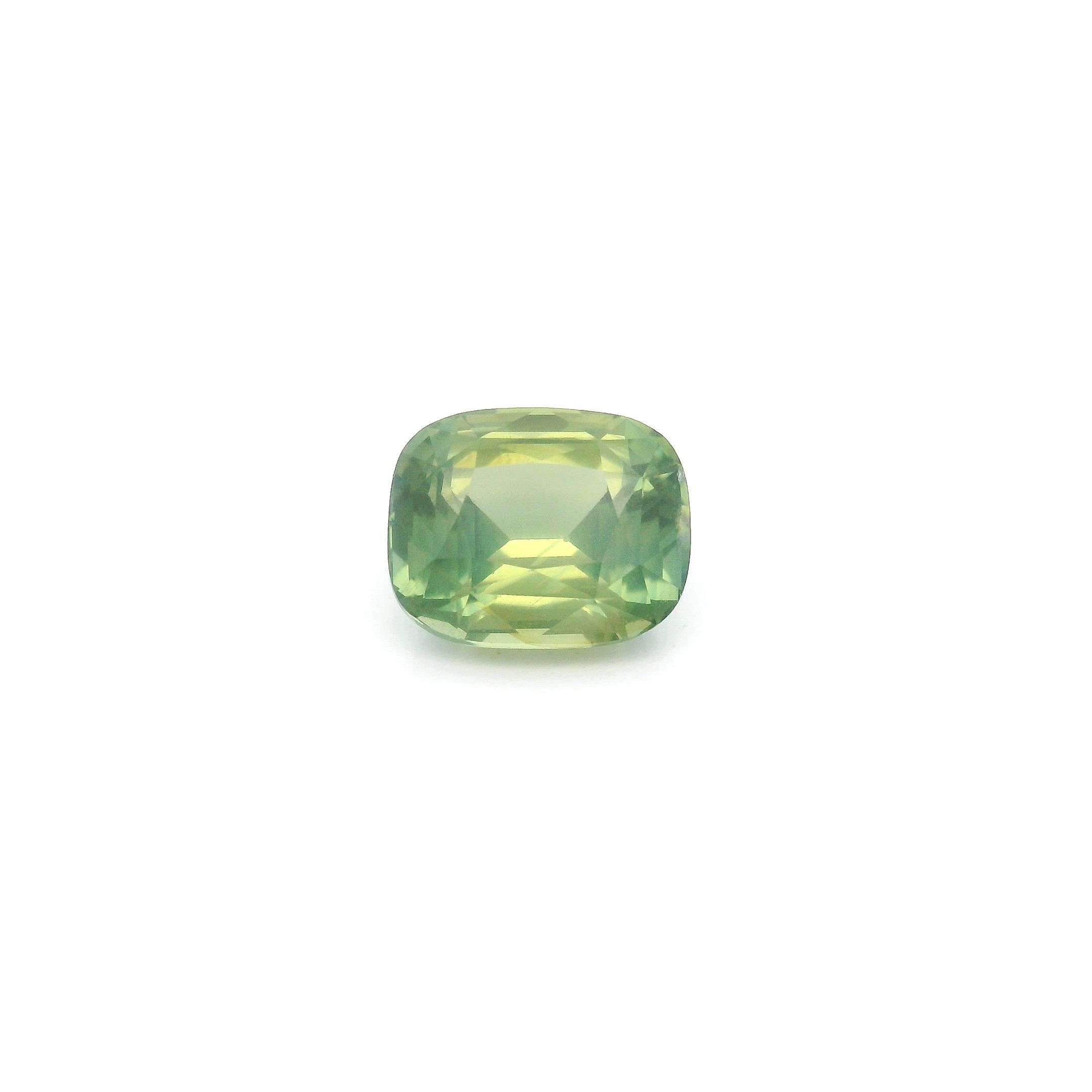 1.56 ct Cushion Green Natural Sapphire