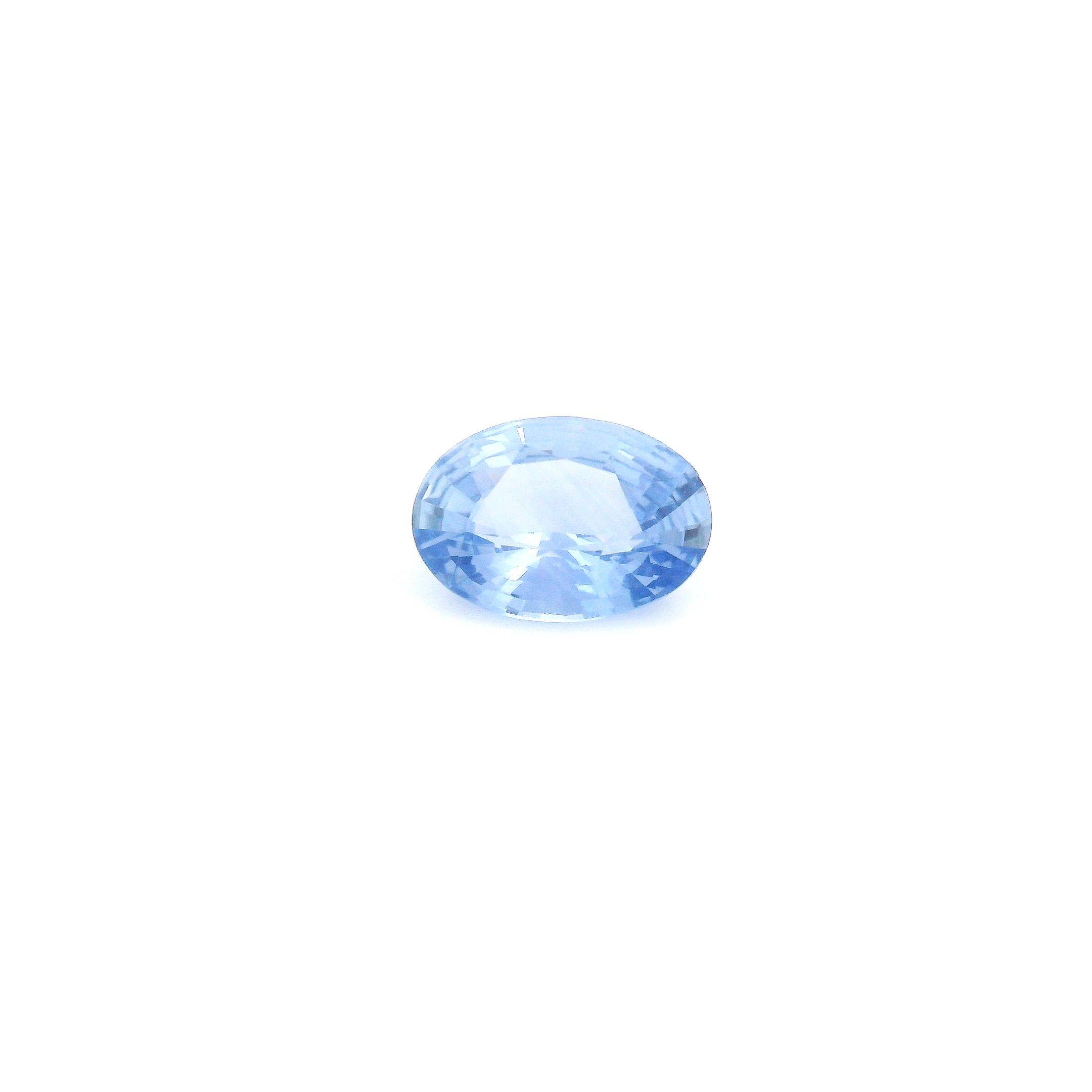 0.74 ct Oval Blue Natural Sapphire