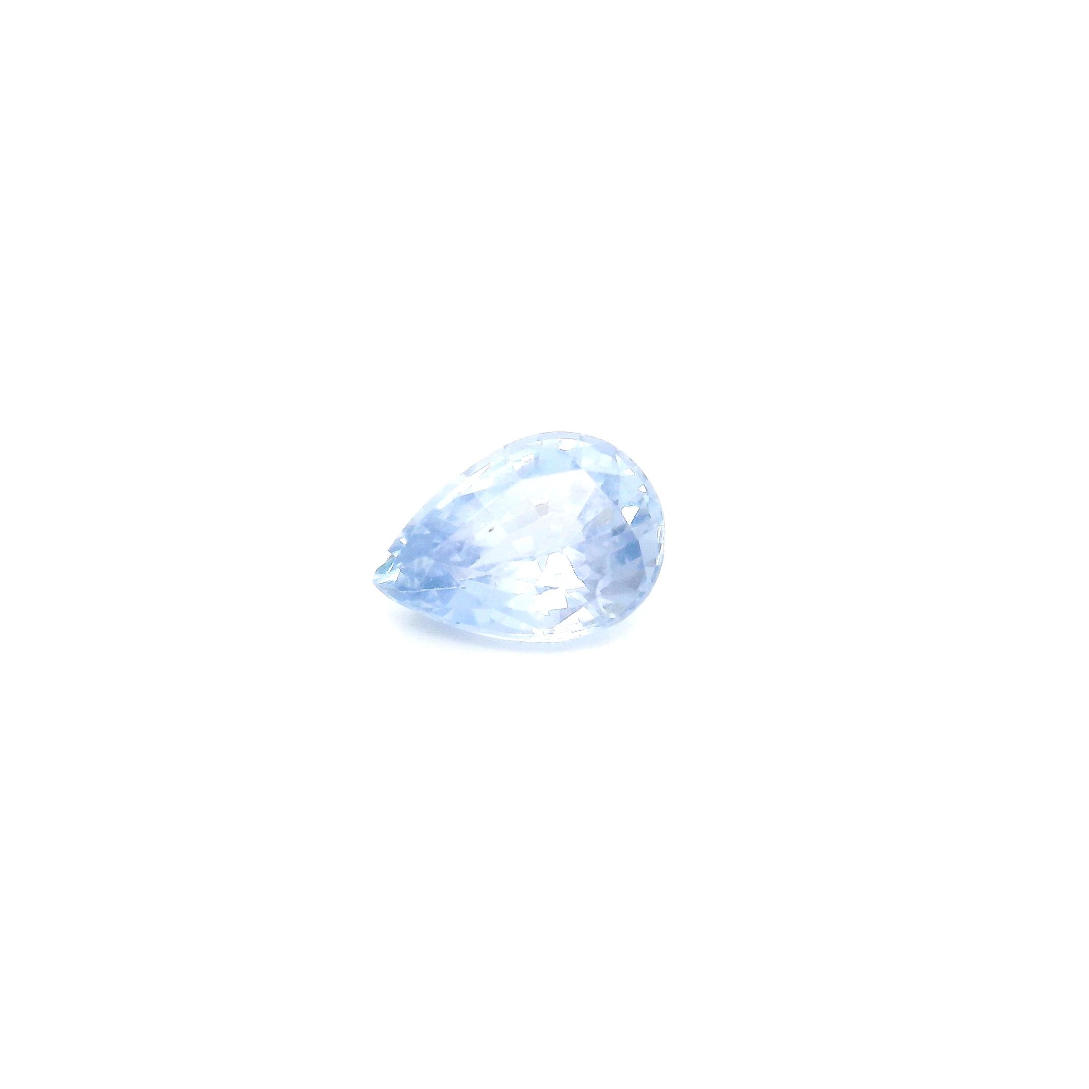 0.78 ct Pear Blue Natural Sapphire