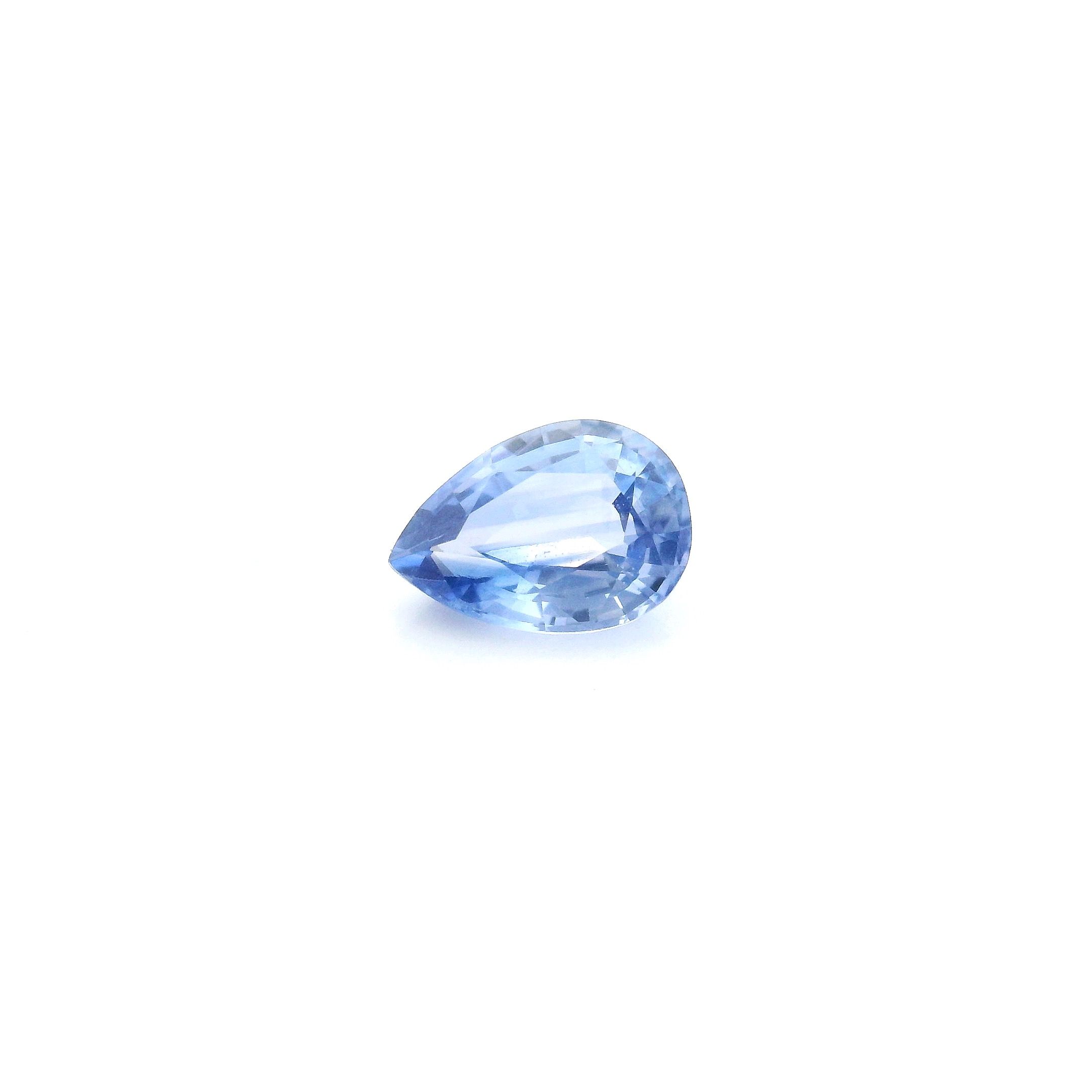 0.87 ct Pear Blue Natural Sapphire