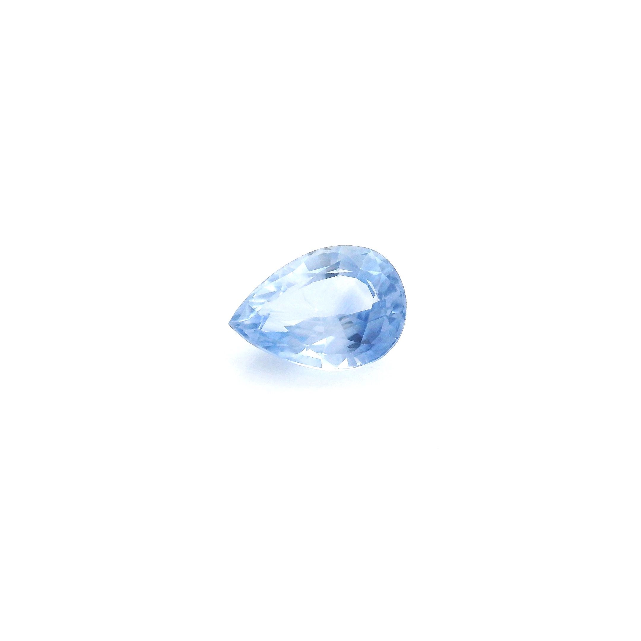 0.95 ct Pear Blue Natural Sapphire